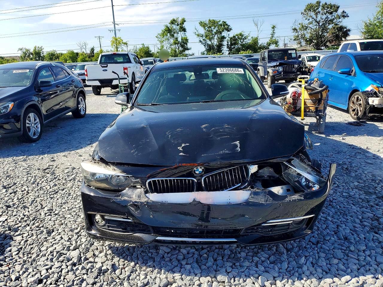 2015 Bmw 320 I Black vin: WBA3B1G59FNT03852