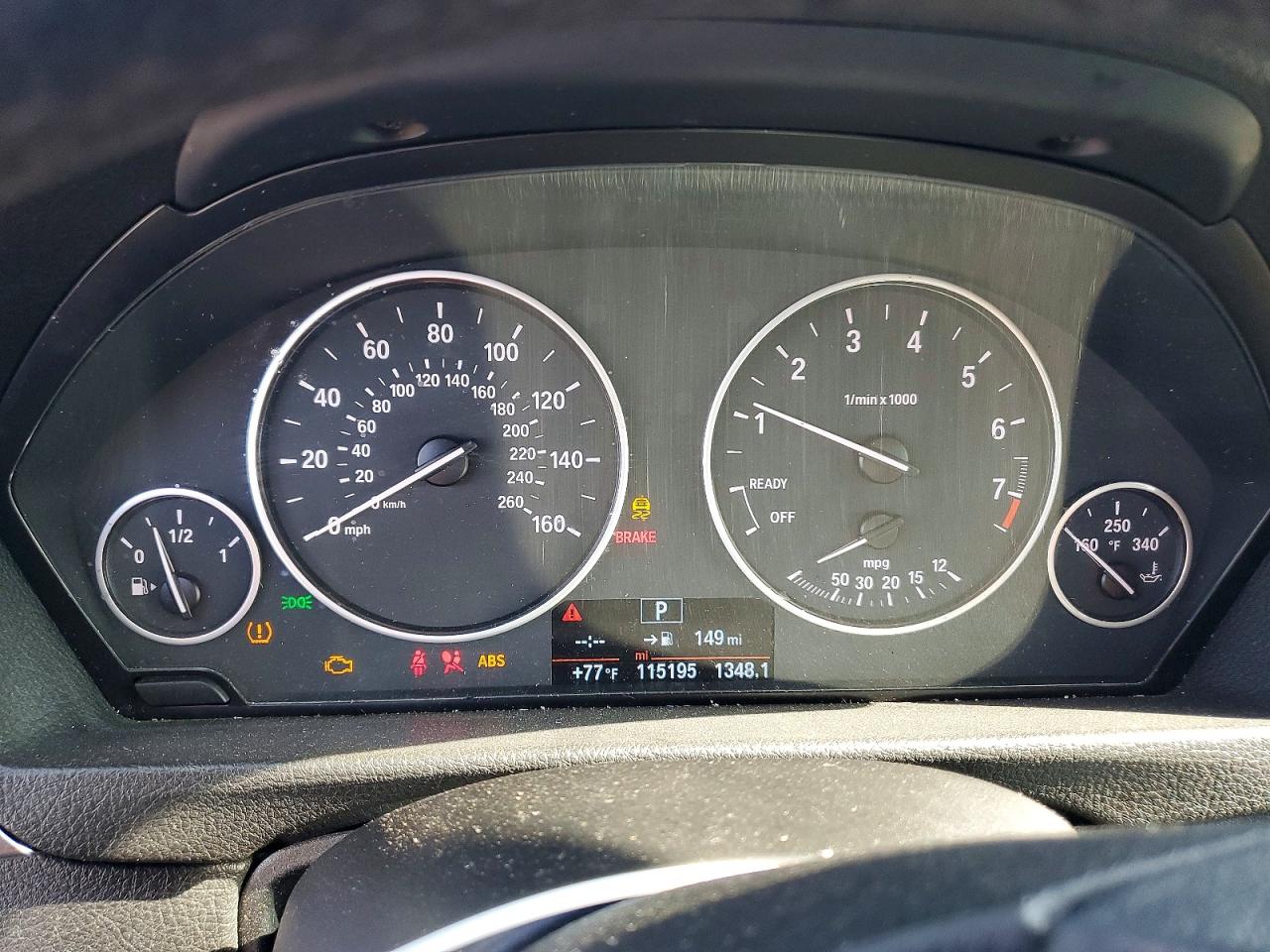 2015 Bmw 320 I Black vin: WBA3B1G59FNT03852