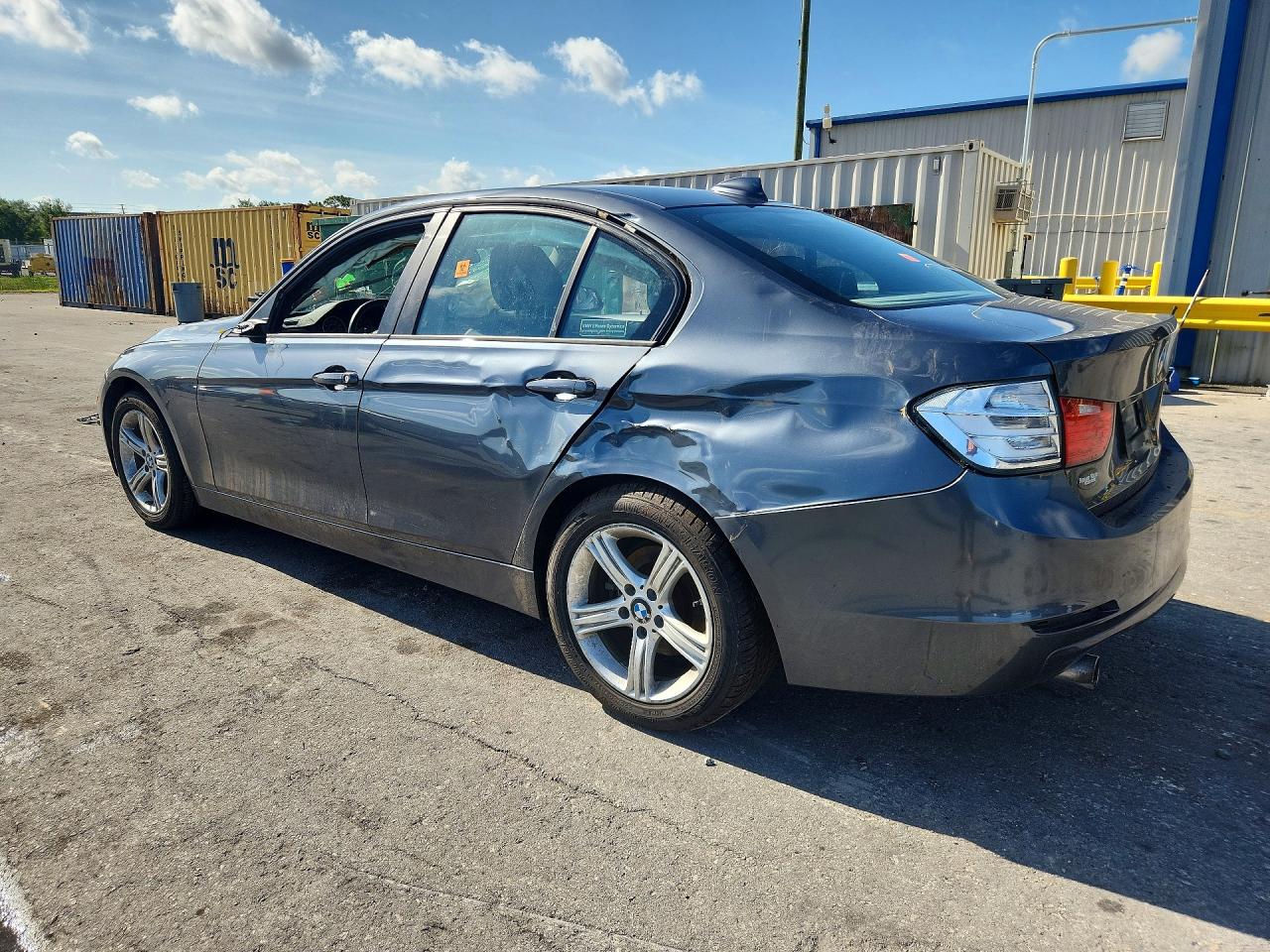2015 Bmw 320 I Gray vin: WBA3B1G59FNT64134