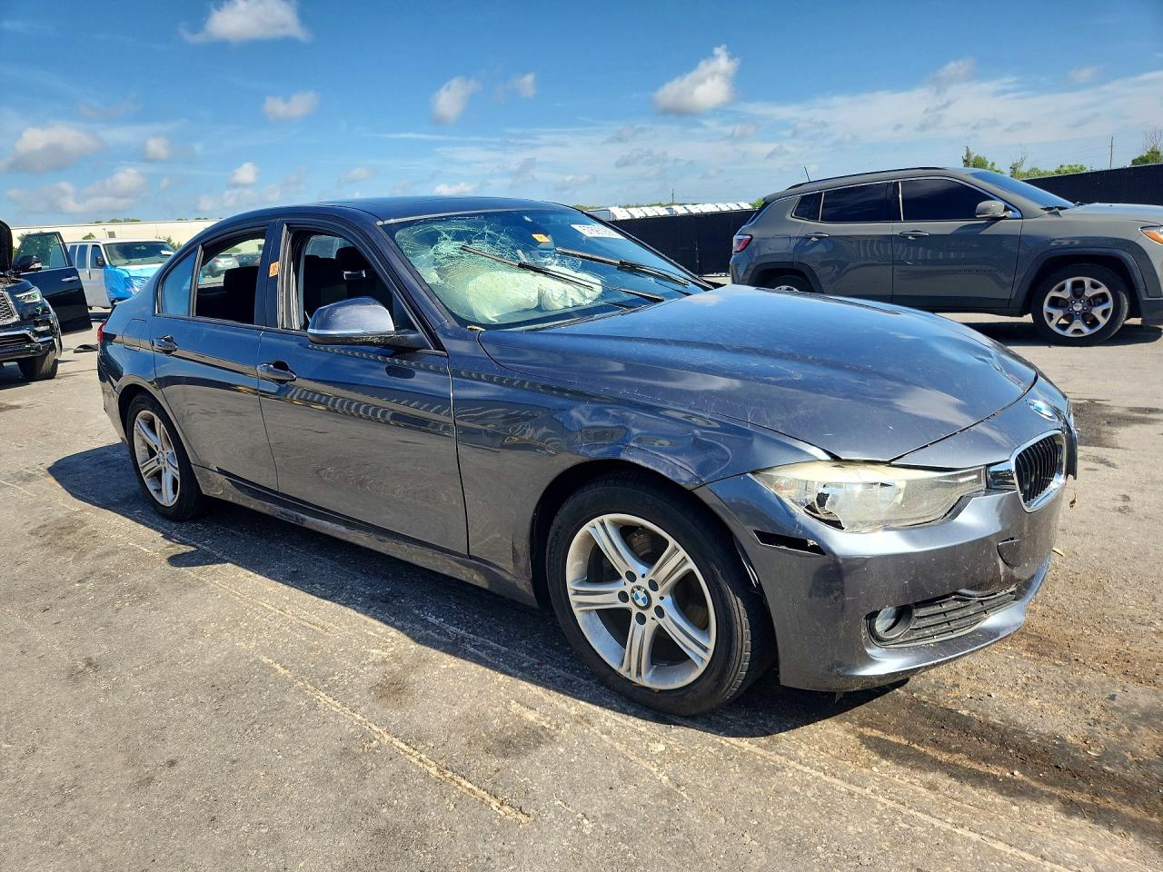 2015 Bmw 320 I Gray vin: WBA3B1G59FNT64134