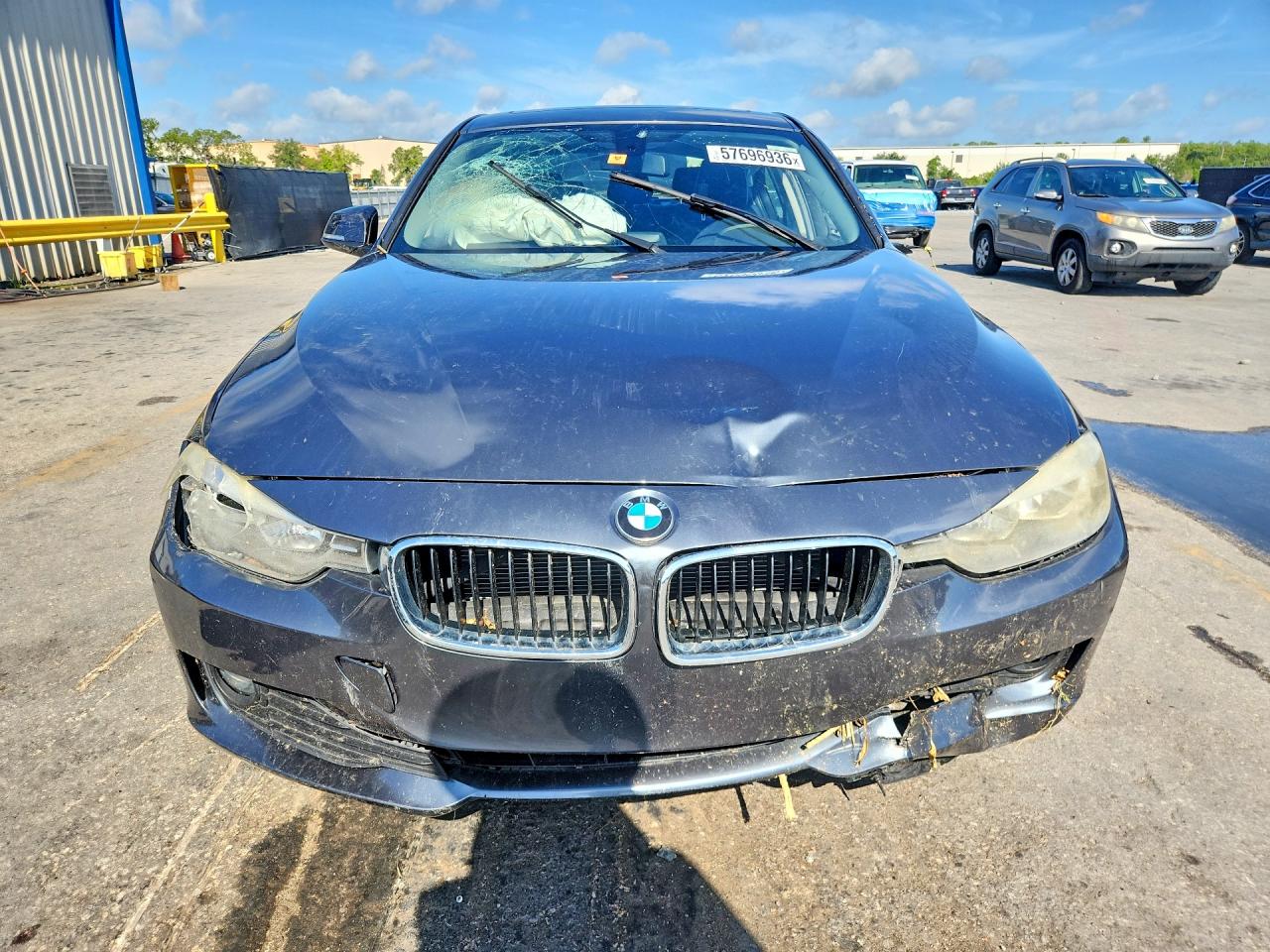 2015 Bmw 320 I Gray vin: WBA3B1G59FNT64134