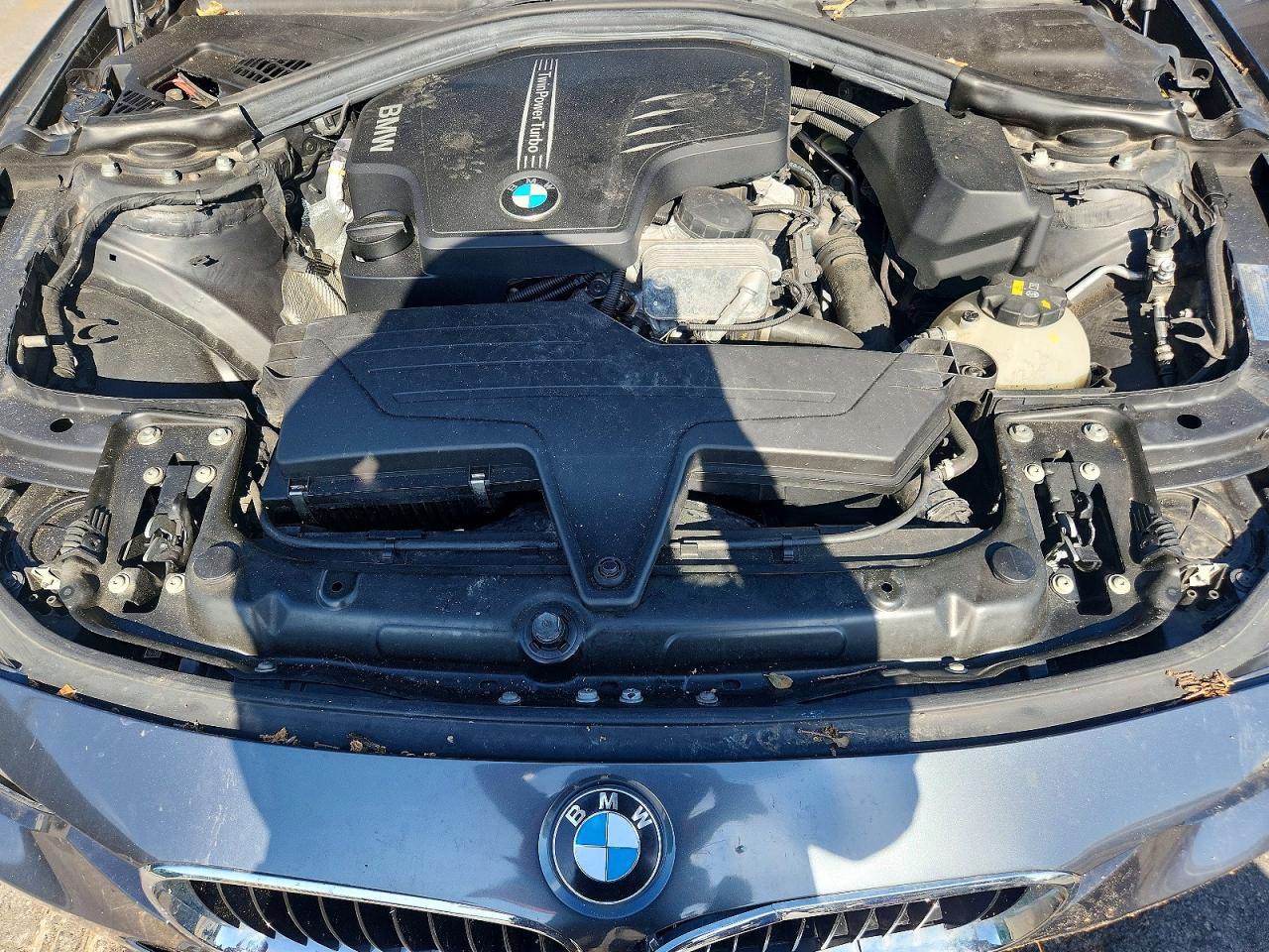 2015 Bmw 320 I Gray vin: WBA3B1G59FNT64134