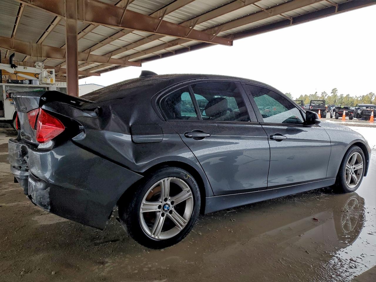2015 Bmw 320 I Gray vin: WBA3B1G59FNT64229