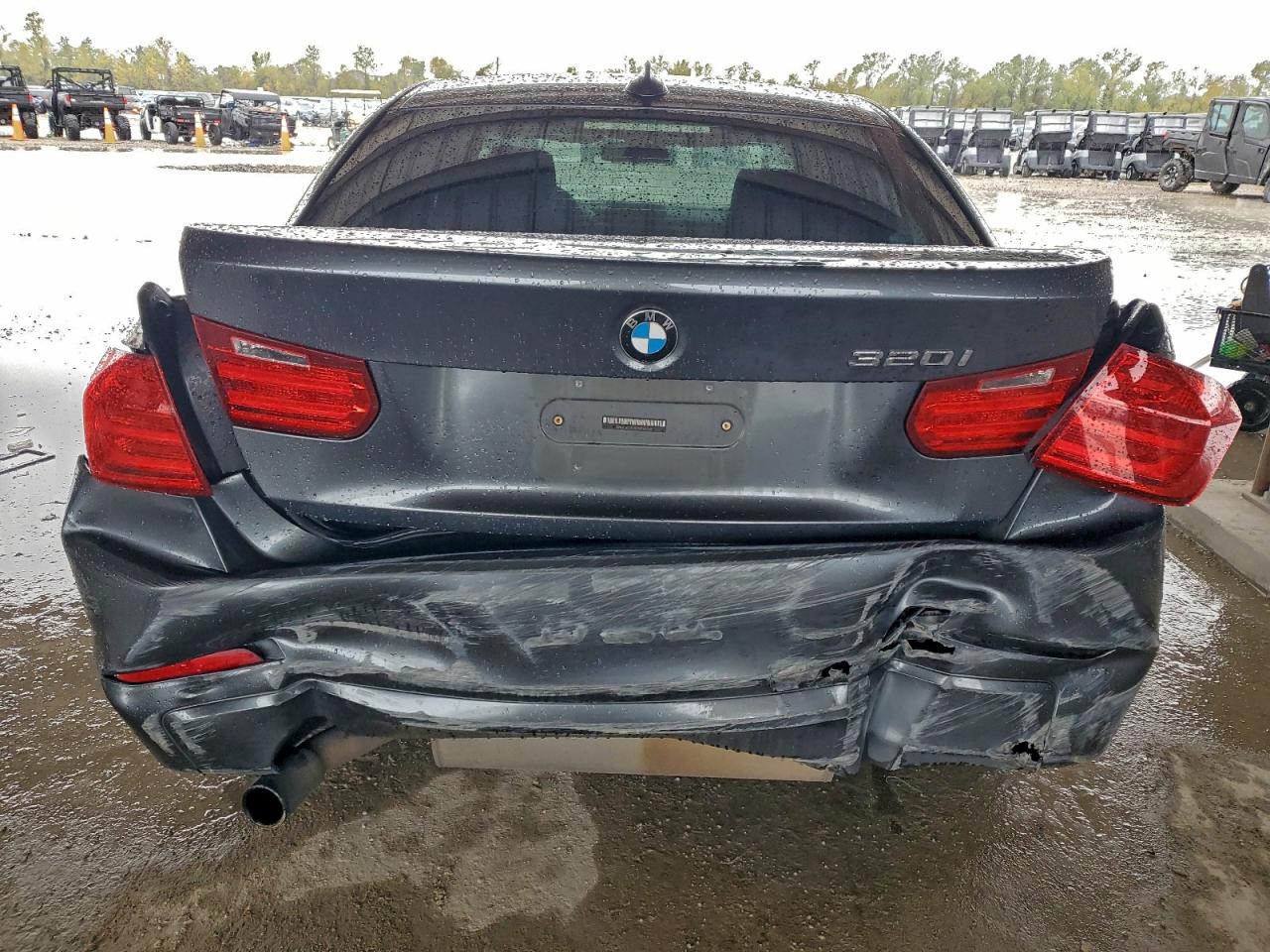 2015 Bmw 320 I Gray vin: WBA3B1G59FNT64229