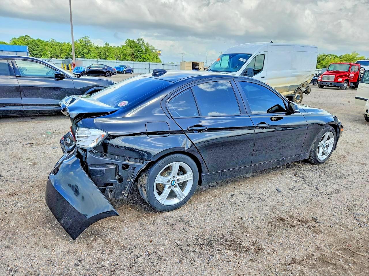 2014 Bmw 320 I Black vin: WBA3B1G5XENS77616