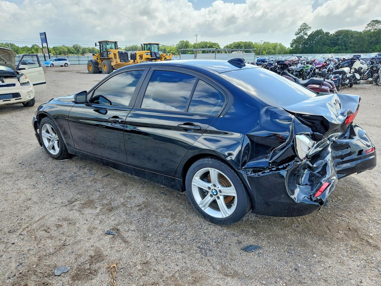 2014 Bmw 320 I Black vin: WBA3B1G5XENS77616