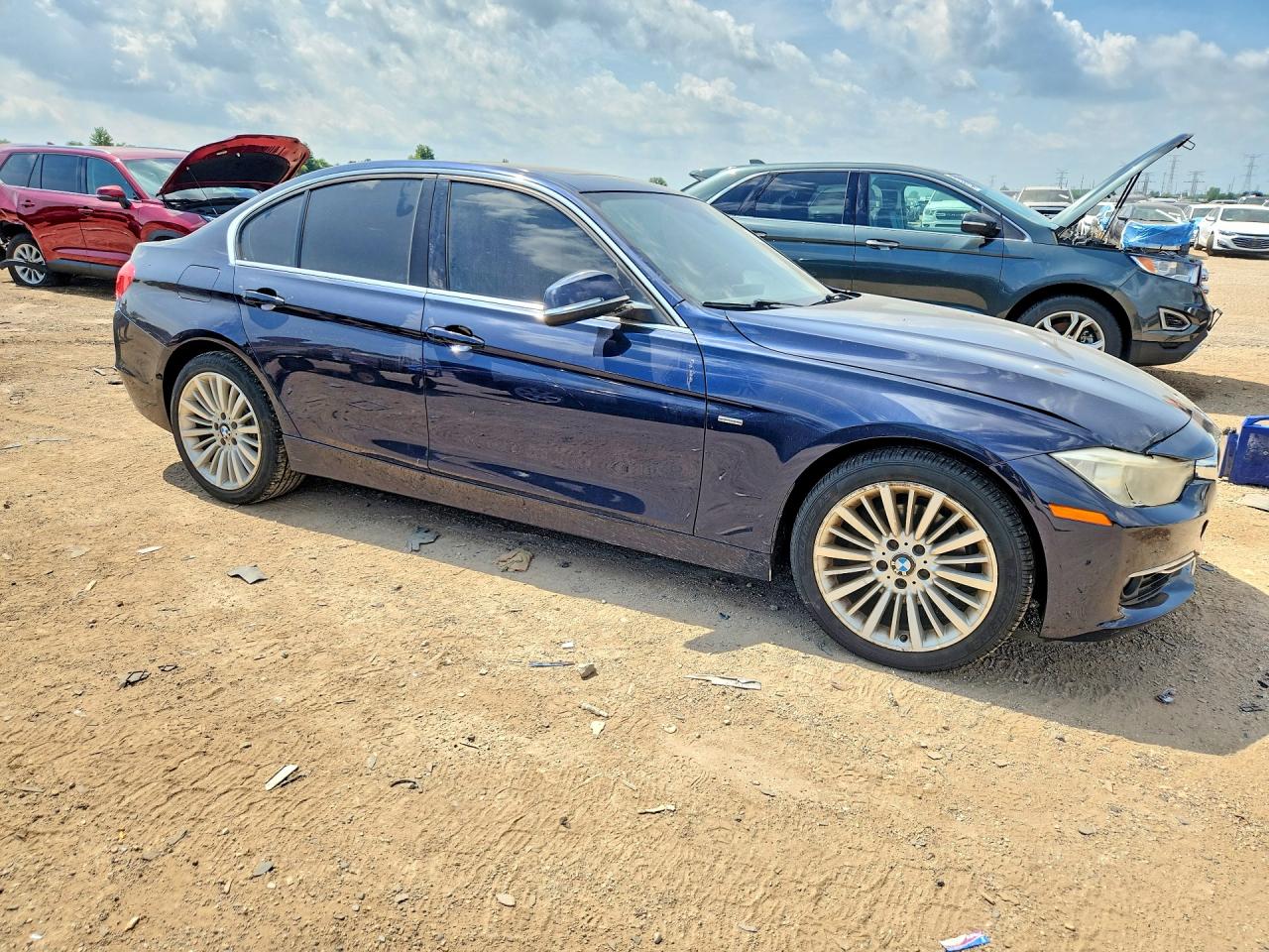 2013 Bmw 328 Xi Blue vin: WBA3B3C51DF532180