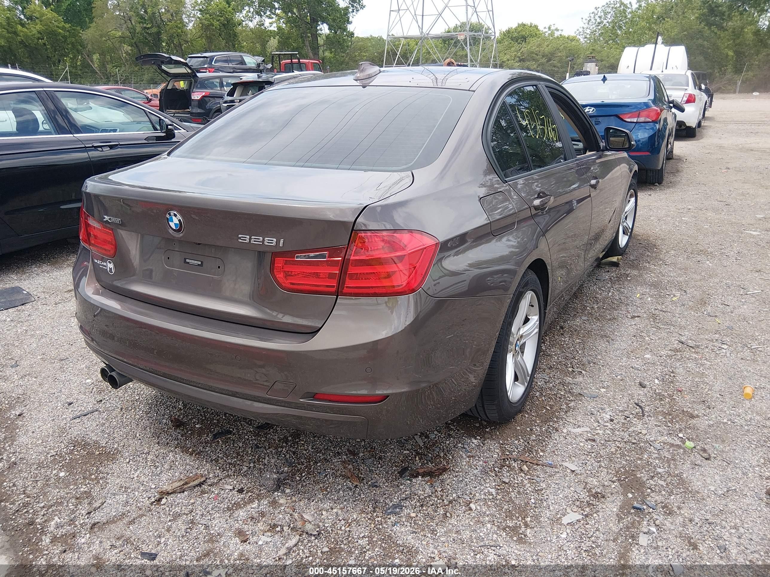 2013 Bmw 328i Xdrive Brown vin: WBA3B3C51DF540019