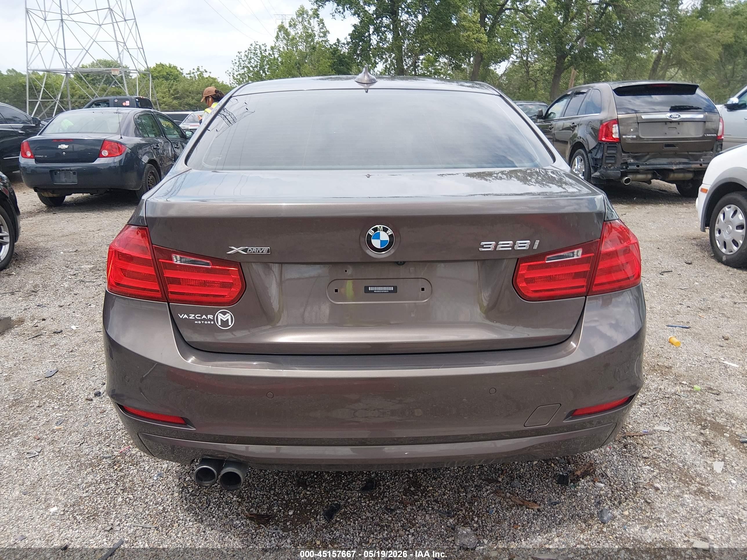2013 Bmw 328i Xdrive Brown vin: WBA3B3C51DF540019