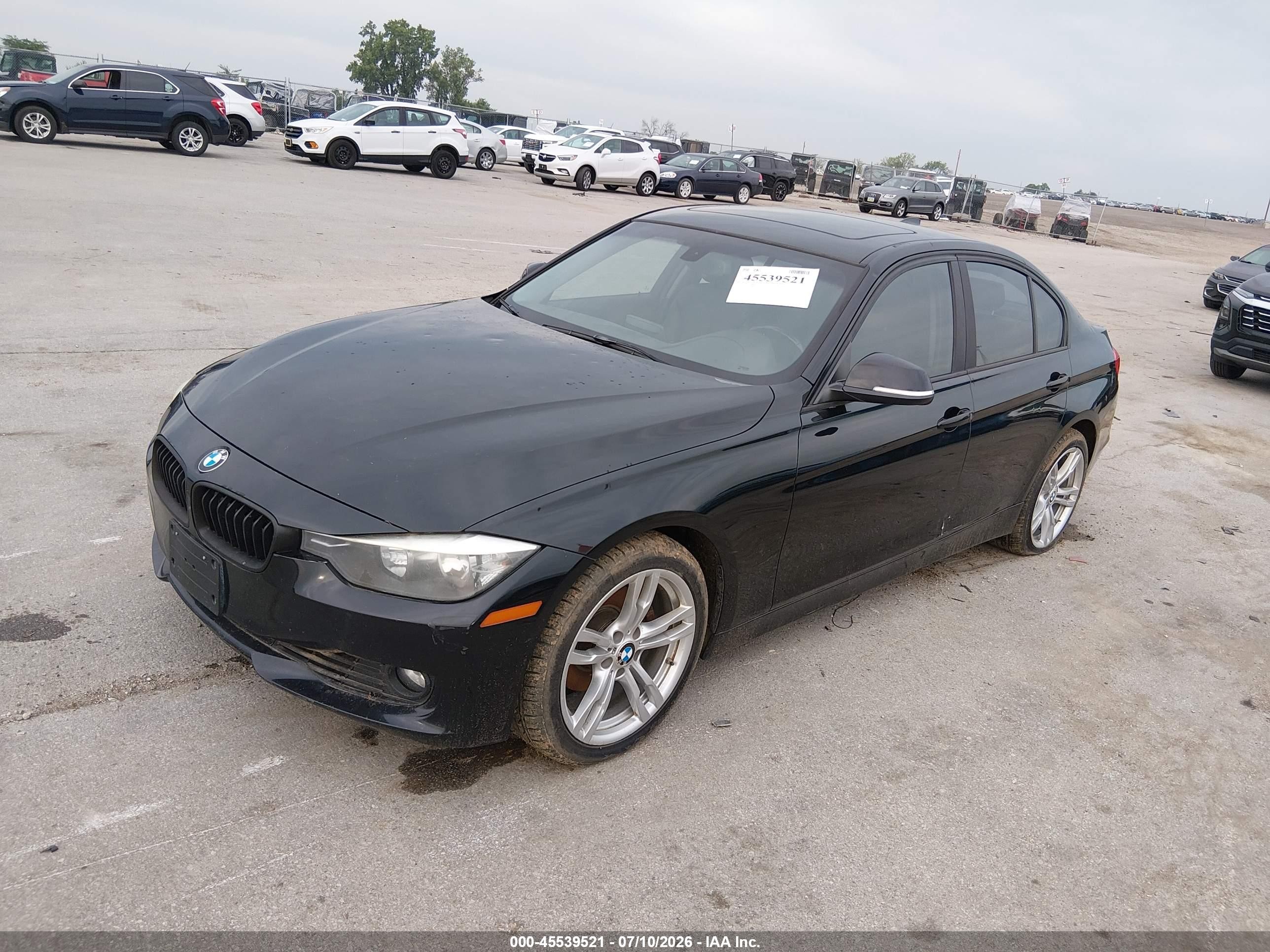 2013 Bmw 328i Xdrive Black vin: WBA3B3C51DF542014