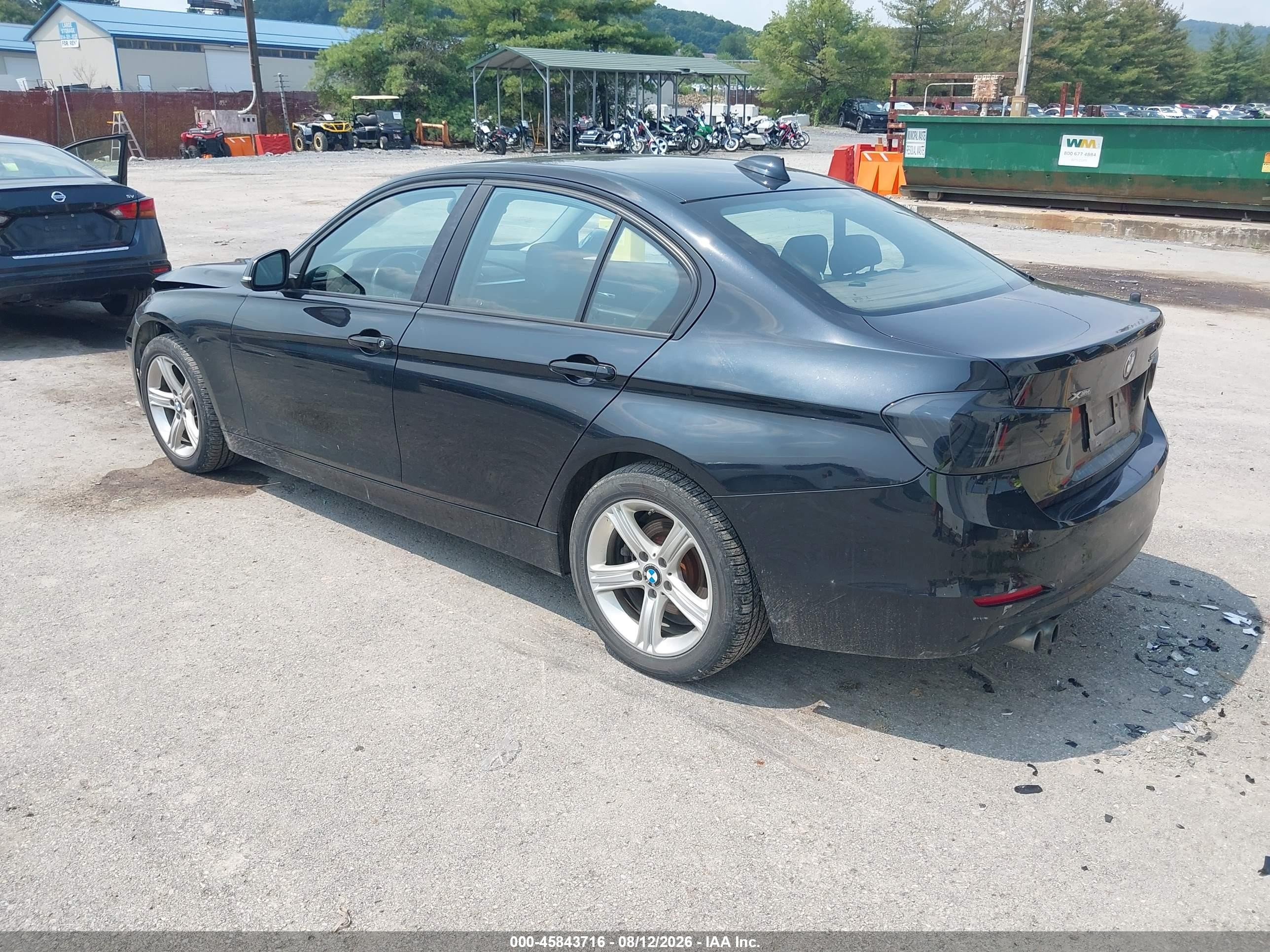 2014 Bmw 328i Xdrive Black vin: WBA3B3C51EJ982653