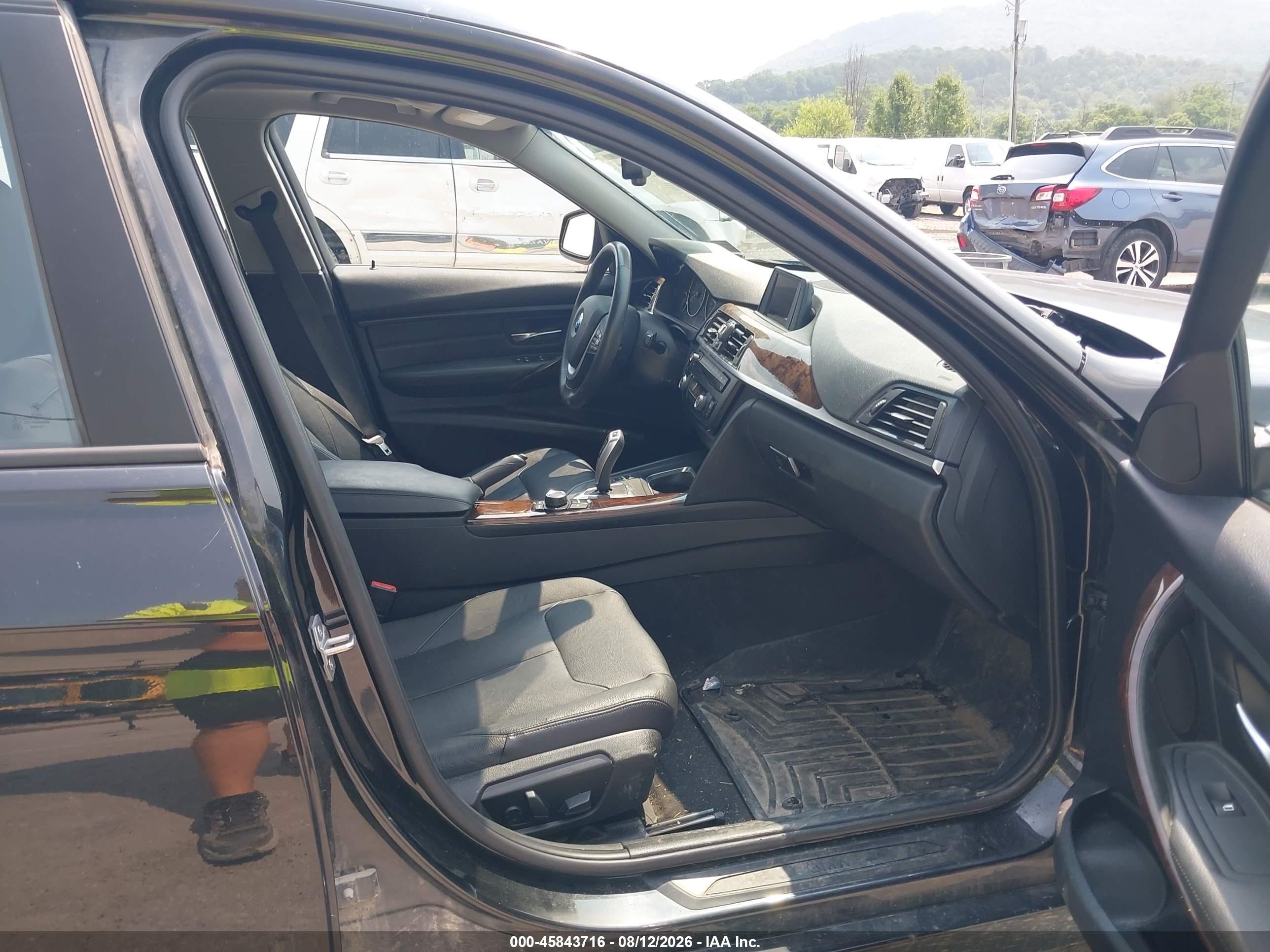 2014 Bmw 328i Xdrive Black vin: WBA3B3C51EJ982653