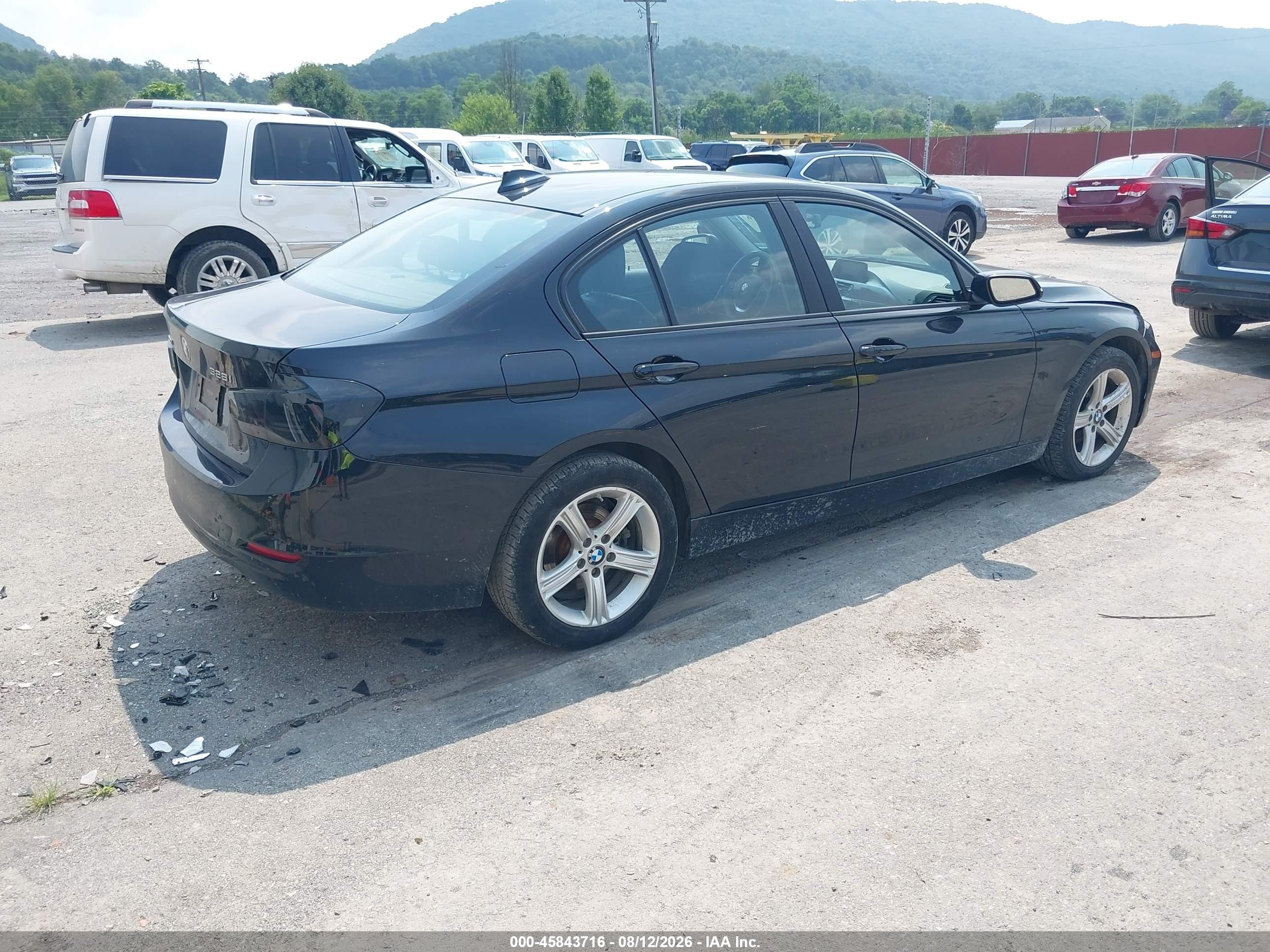 2014 Bmw 328i Xdrive Black vin: WBA3B3C51EJ982653