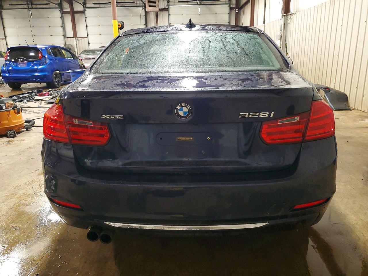 2014 Bmw 328 Xi Blue vin: WBA3B3C52EJ979292