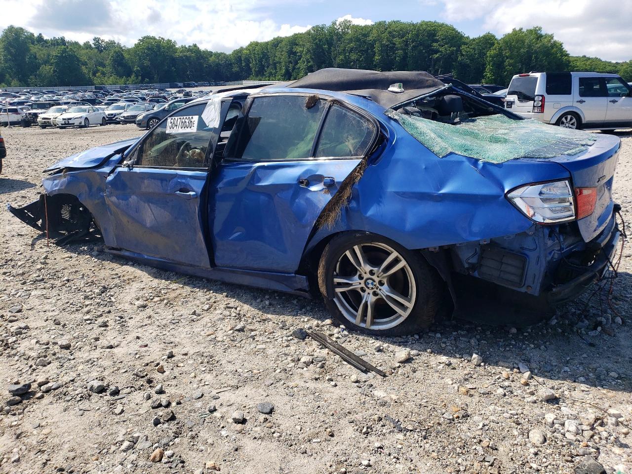 2014 Bmw 328 Xi Blue vin: WBA3B3C52EJ981124