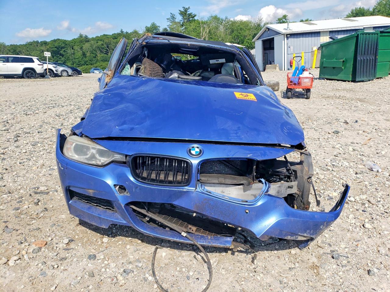 2014 Bmw 328 Xi Blue vin: WBA3B3C52EJ981124