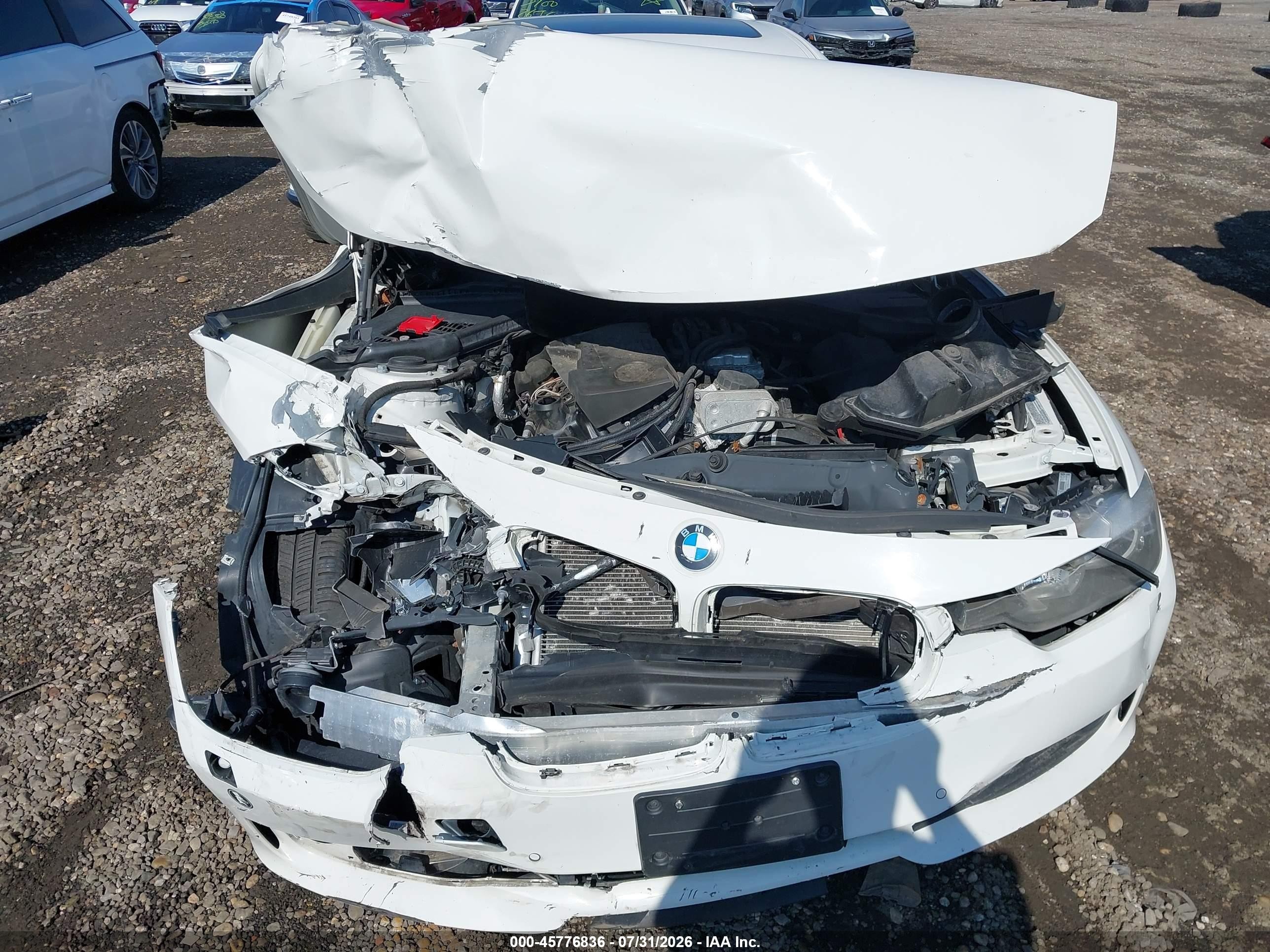 2015 Bmw 328i Xdrive White vin: WBA3B3C52FF546981