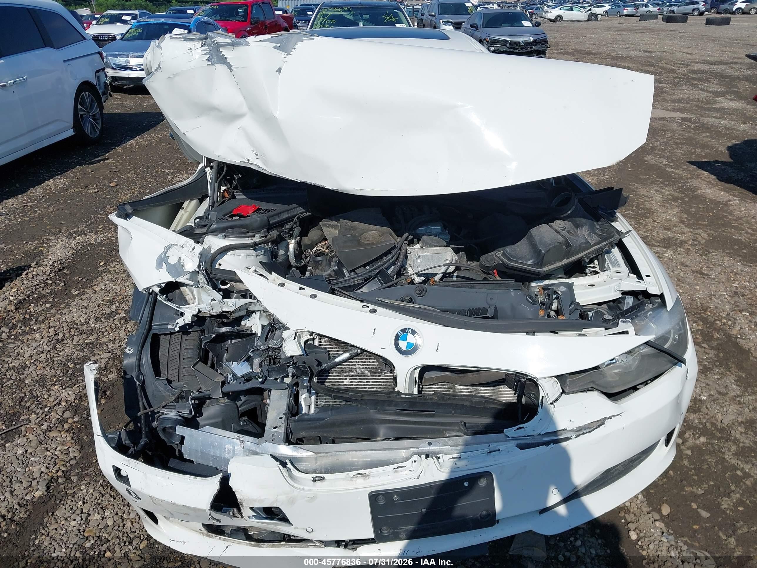 2015 Bmw 328i Xdrive White vin: WBA3B3C52FF546981