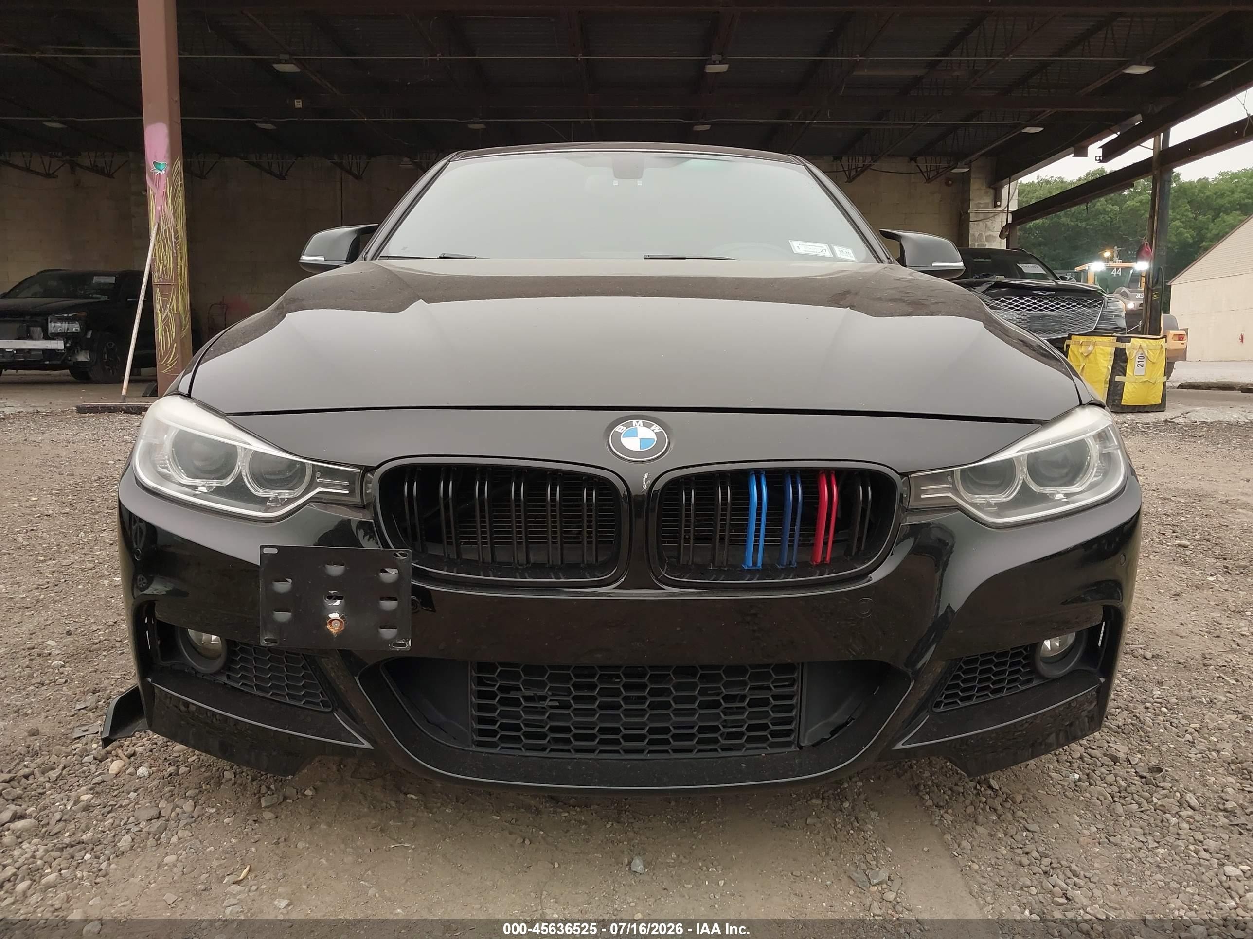 2015 Bmw 328i Xdrive Black vin: WBA3B3C52FF548259