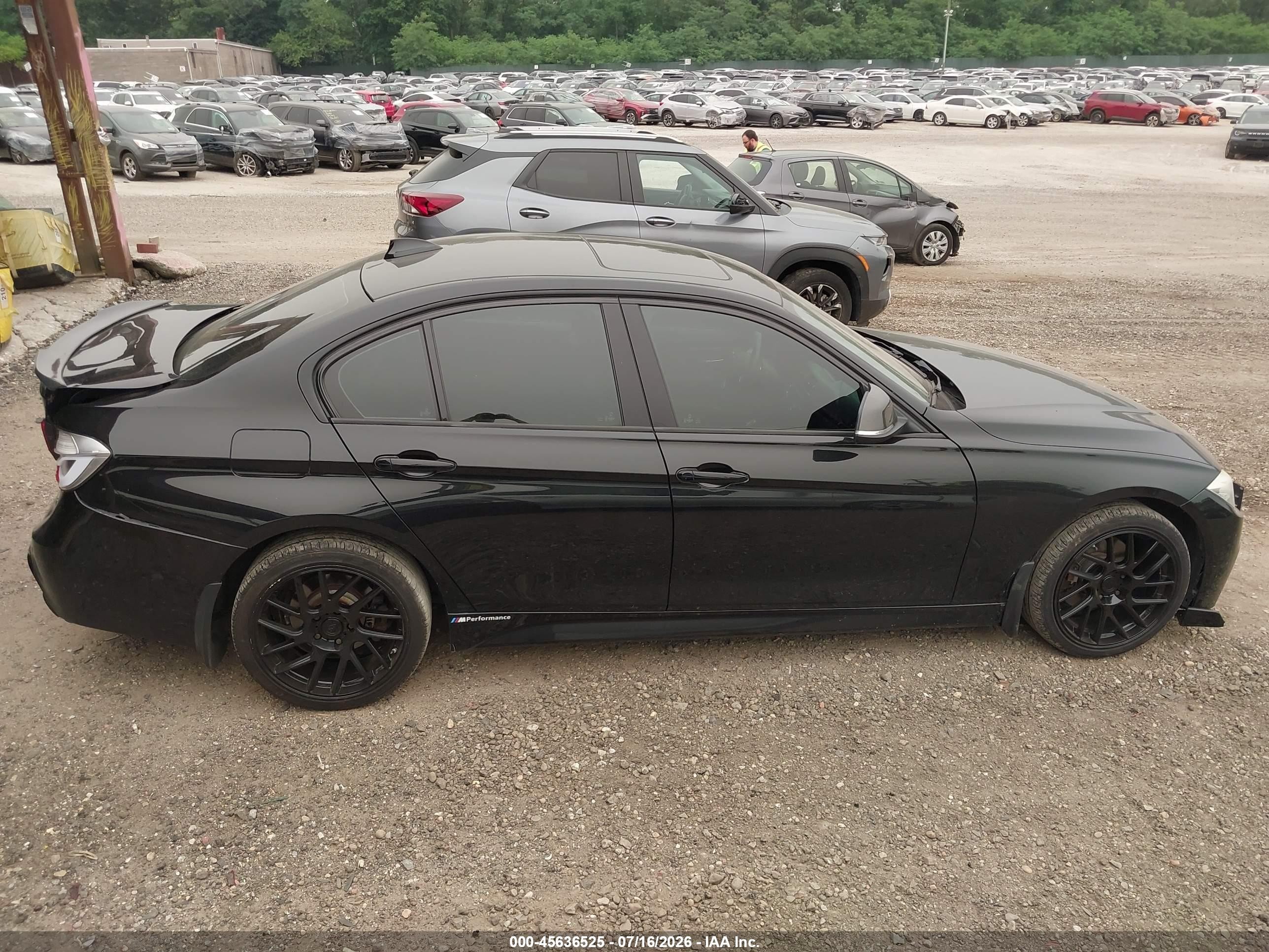 2015 Bmw 328i Xdrive Black vin: WBA3B3C52FF548259