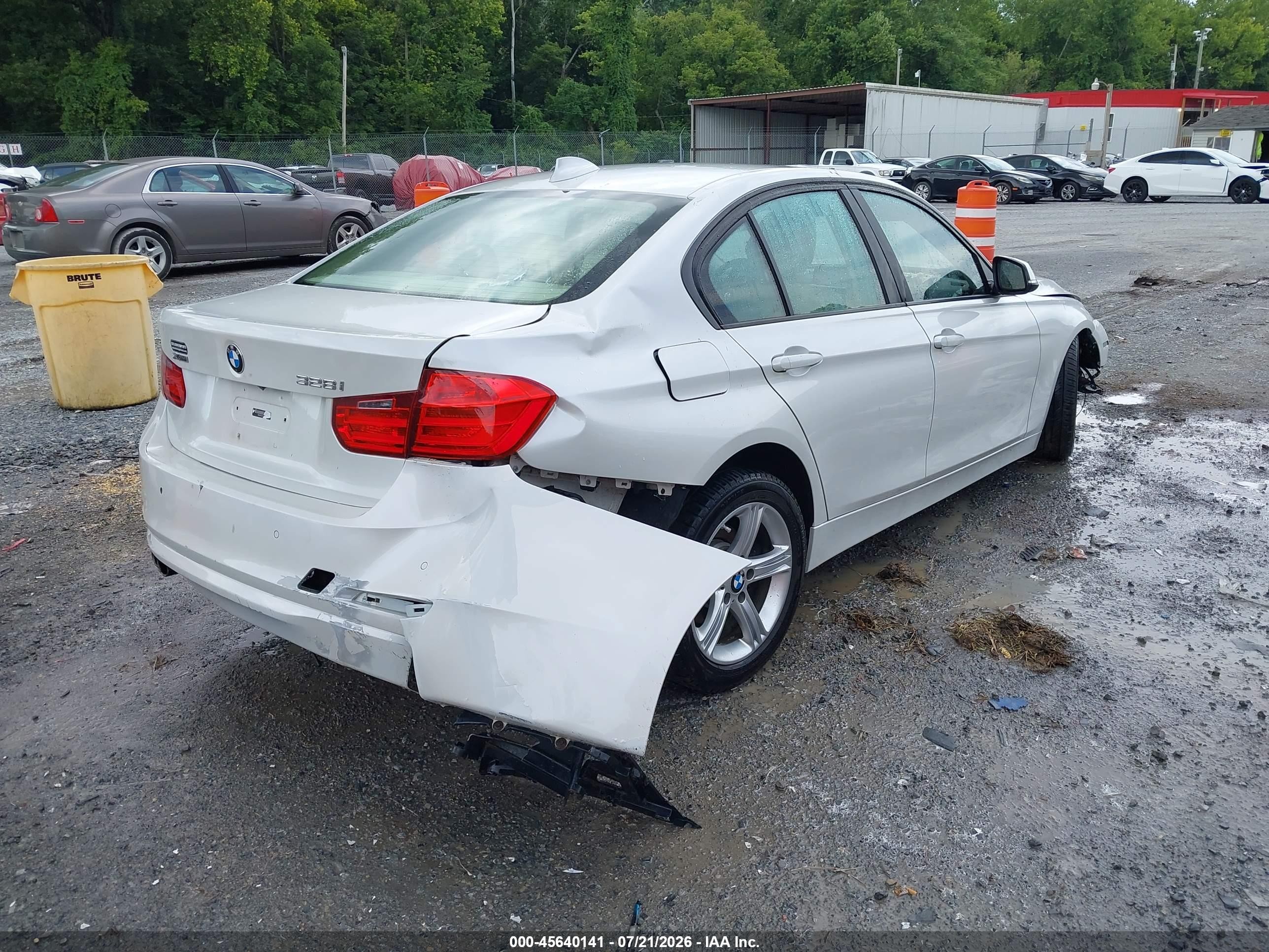 2013 Bmw 328i Xdrive White vin: WBA3B3C53DJ698617