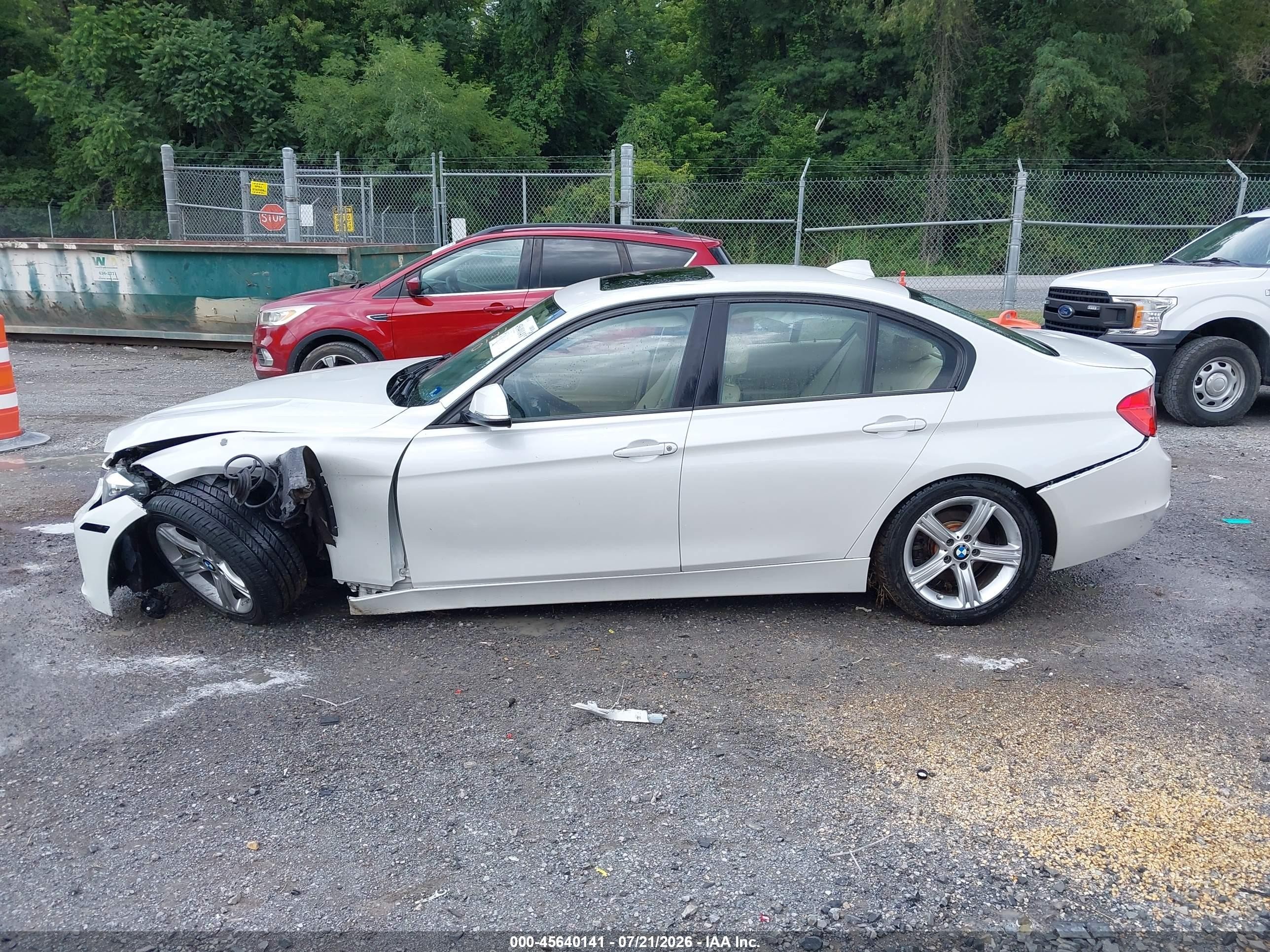 2013 Bmw 328i Xdrive White vin: WBA3B3C53DJ698617