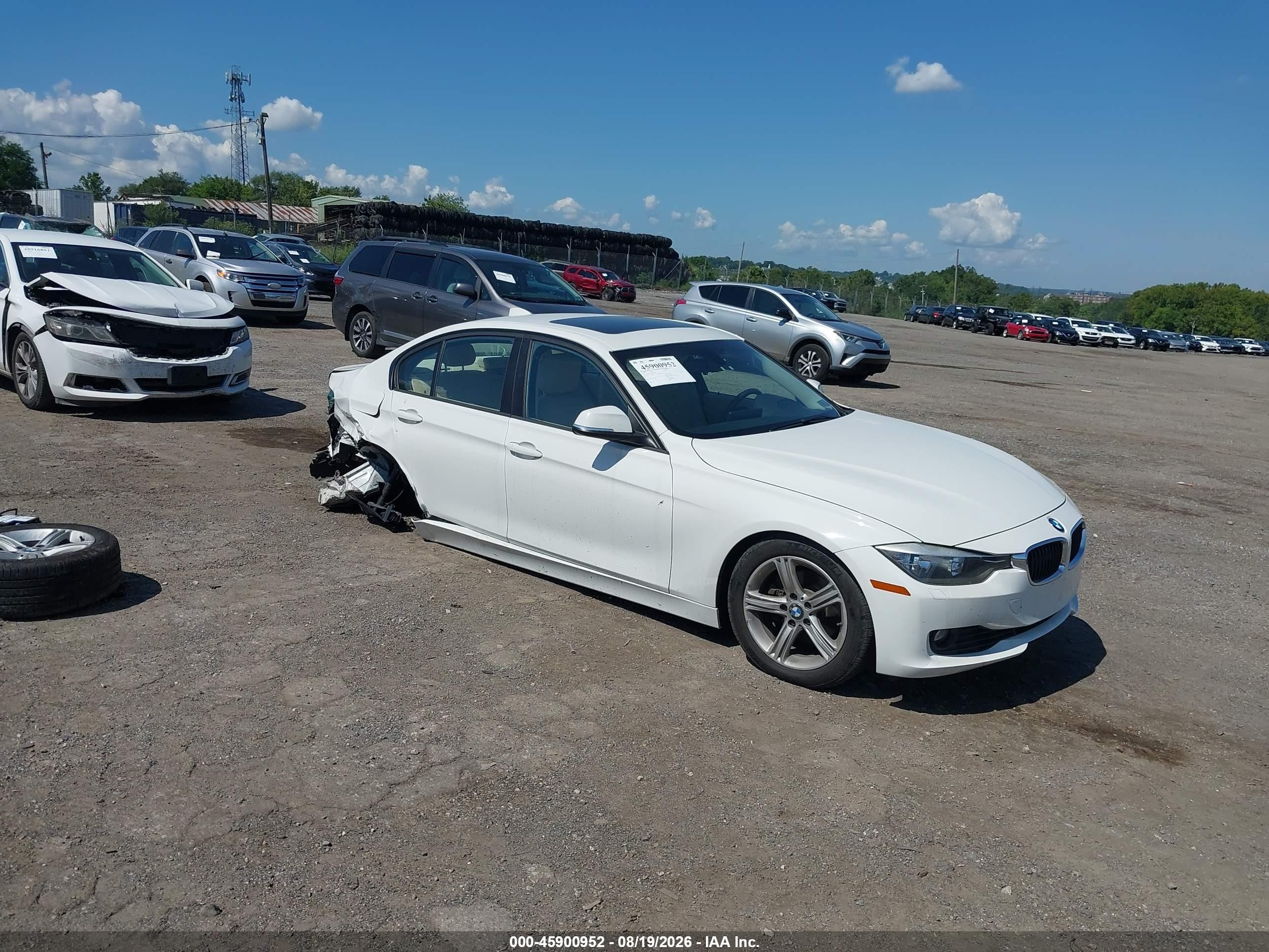 2014 Bmw 328i Xdrive White vin: WBA3B3C53EJ978832