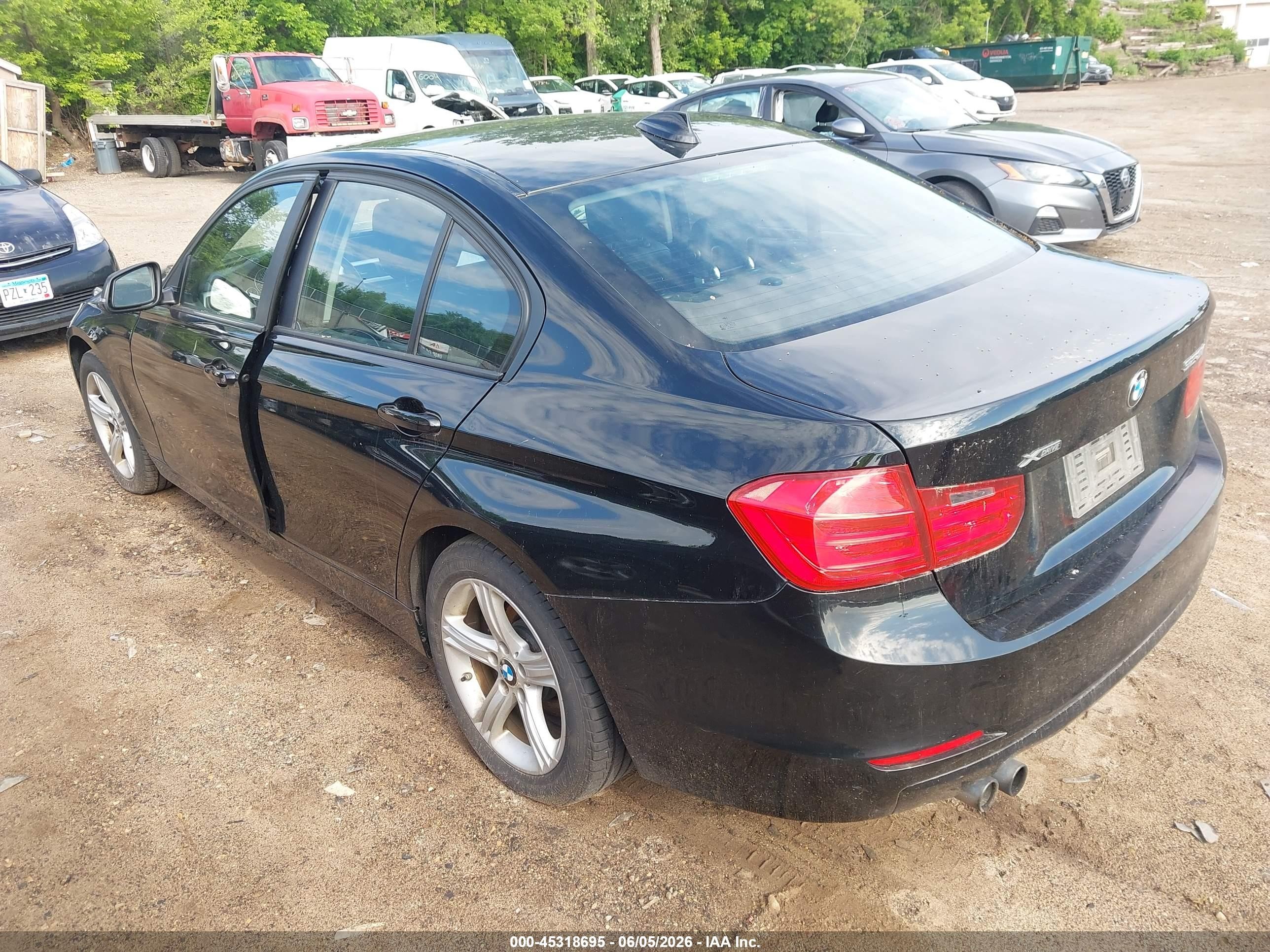 2013 Bmw 328i Xdrive Black vin: WBA3B3C54DF540760