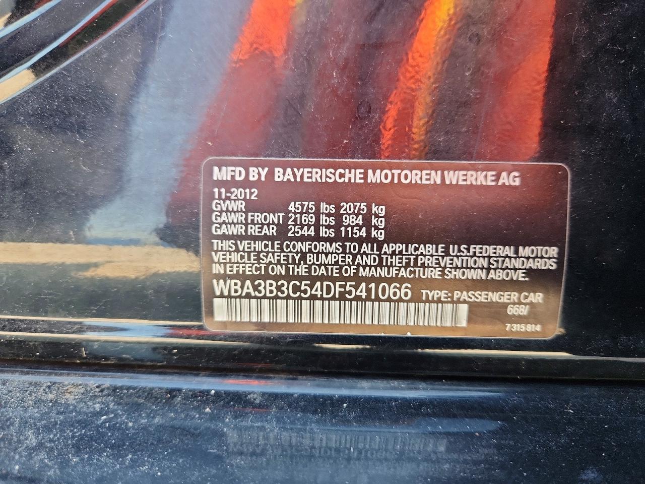 2013 Bmw 328 Xi Black vin: WBA3B3C54DF541066