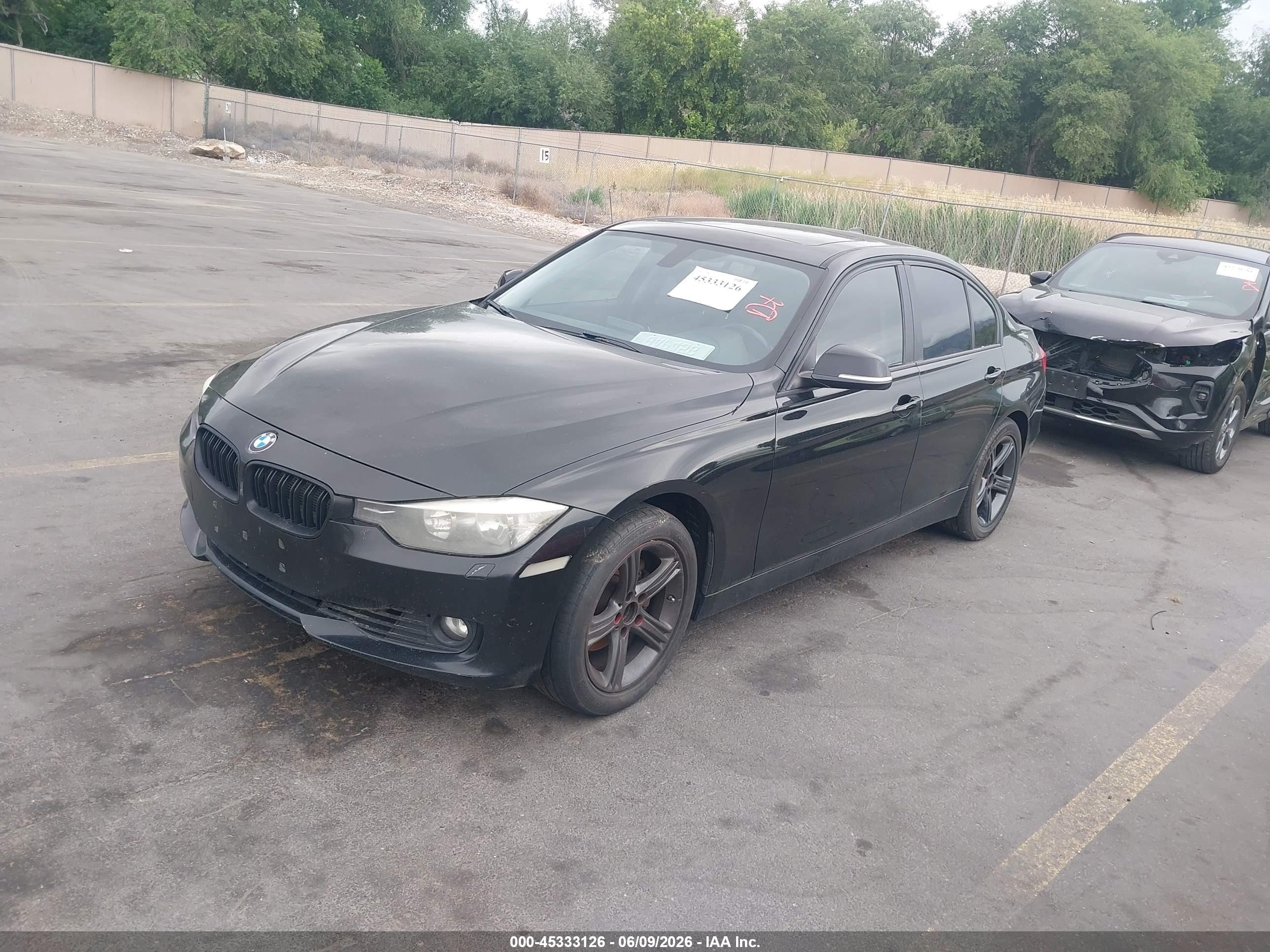 2014 Bmw 328i Xdrive Black vin: WBA3B3C54EJ979293