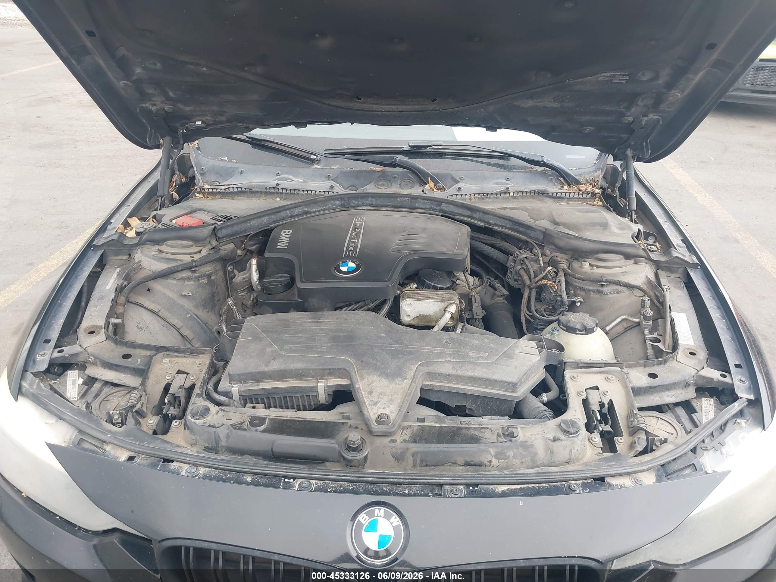 2014 Bmw 328i Xdrive Black vin: WBA3B3C54EJ979293
