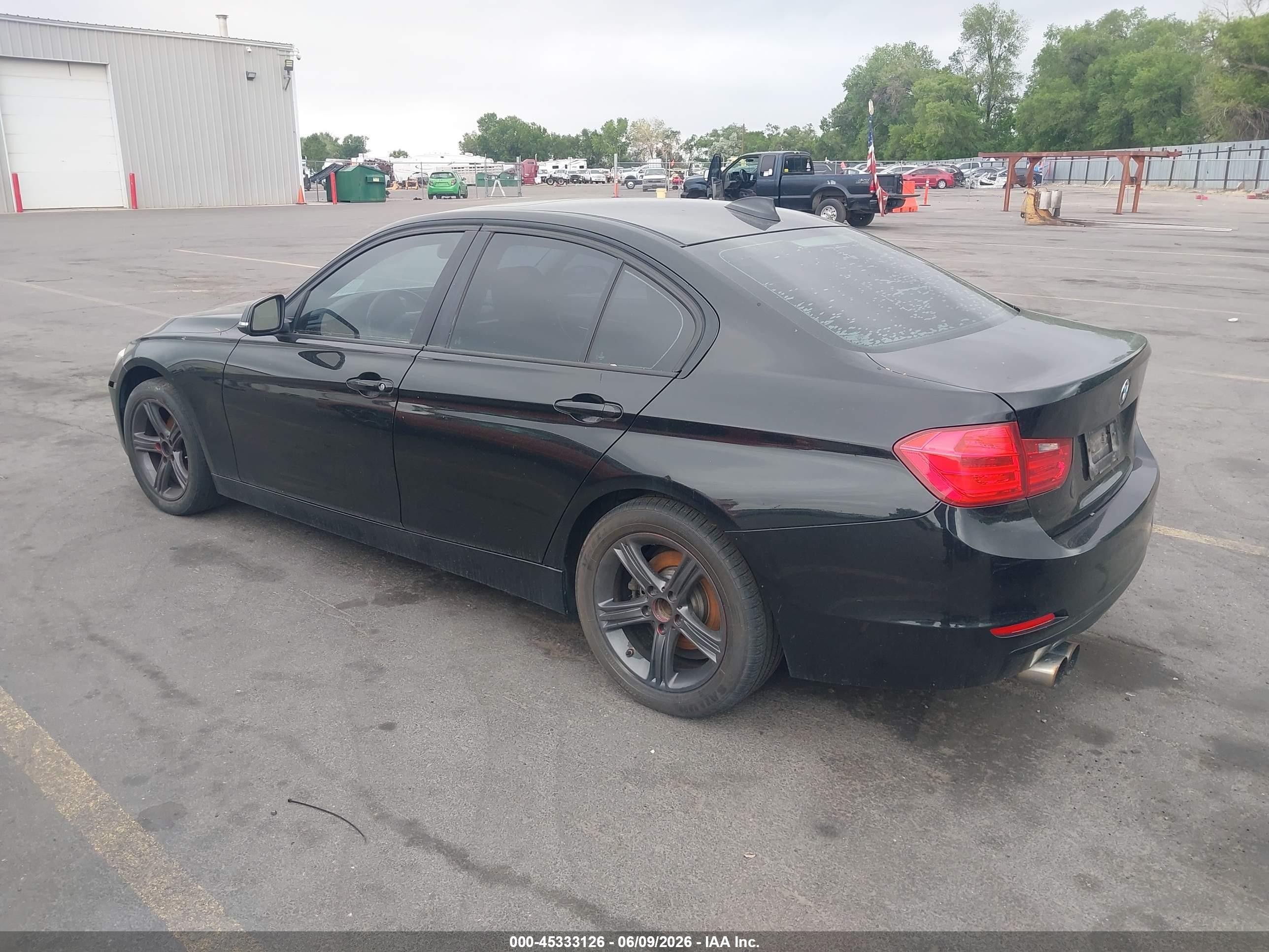 2014 Bmw 328i Xdrive Black vin: WBA3B3C54EJ979293