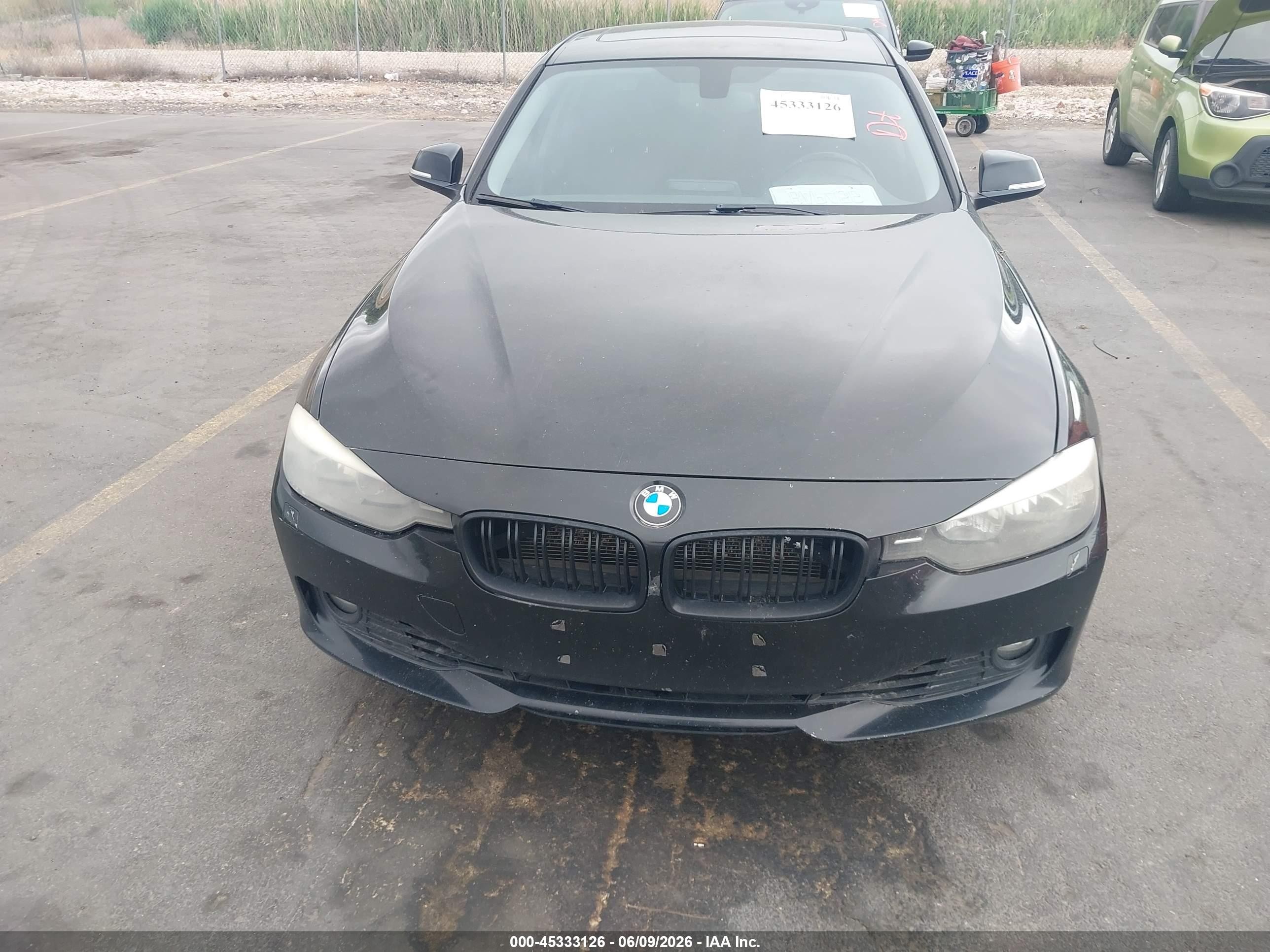 2014 Bmw 328i Xdrive Black vin: WBA3B3C54EJ979293