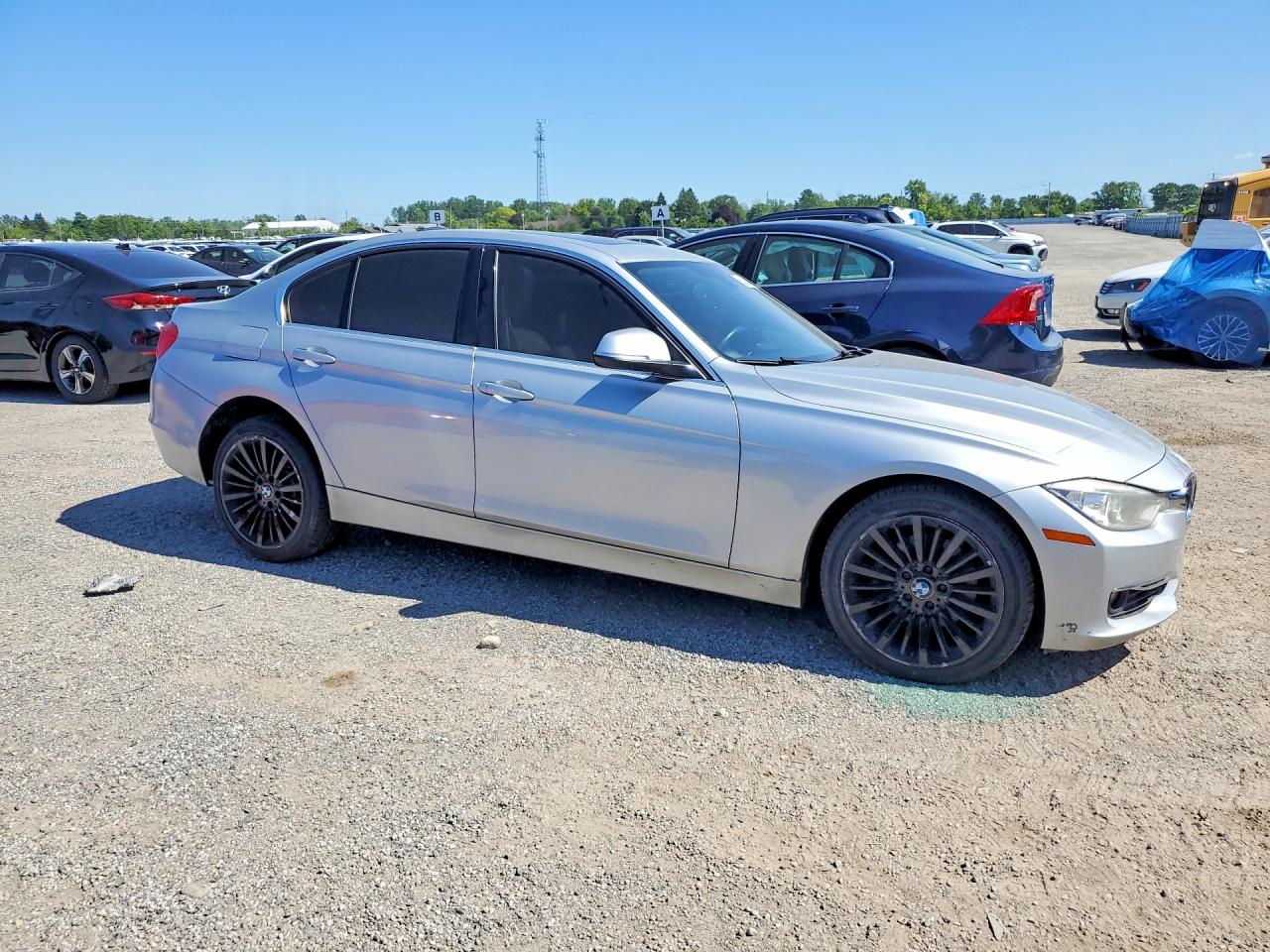 2013 Bmw 328 Xi Silver vin: WBA3B3C56DJ976863