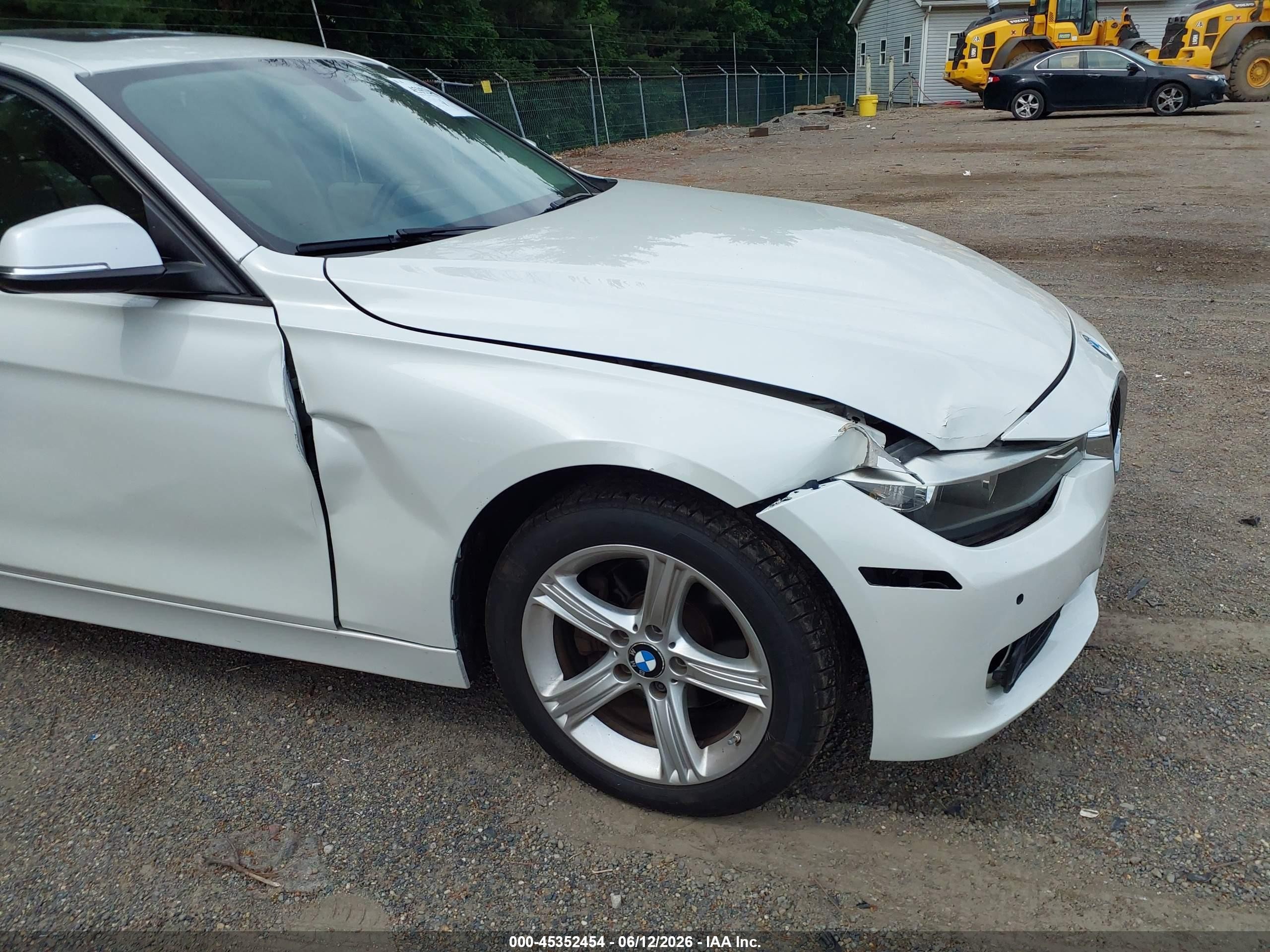 2014 Bmw 328i Xdrive White vin: WBA3B3C56EJ978999