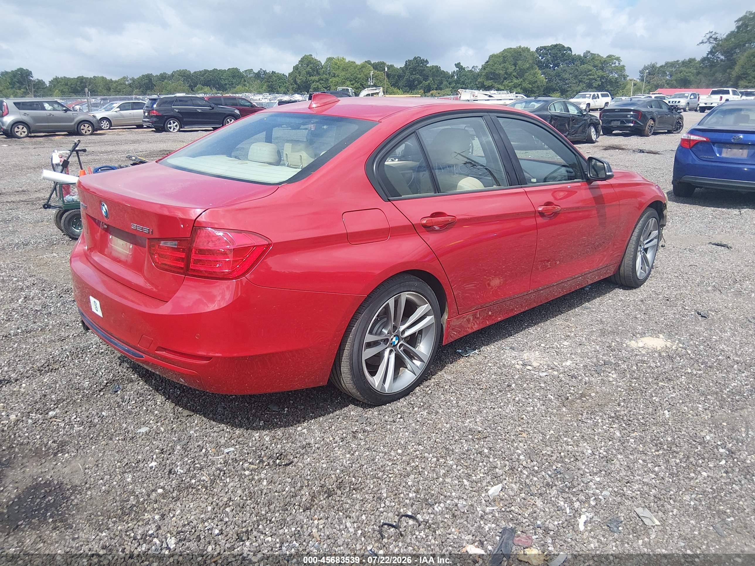2015 Bmw 328i Xdrive Red vin: WBA3B3C56FJ984514