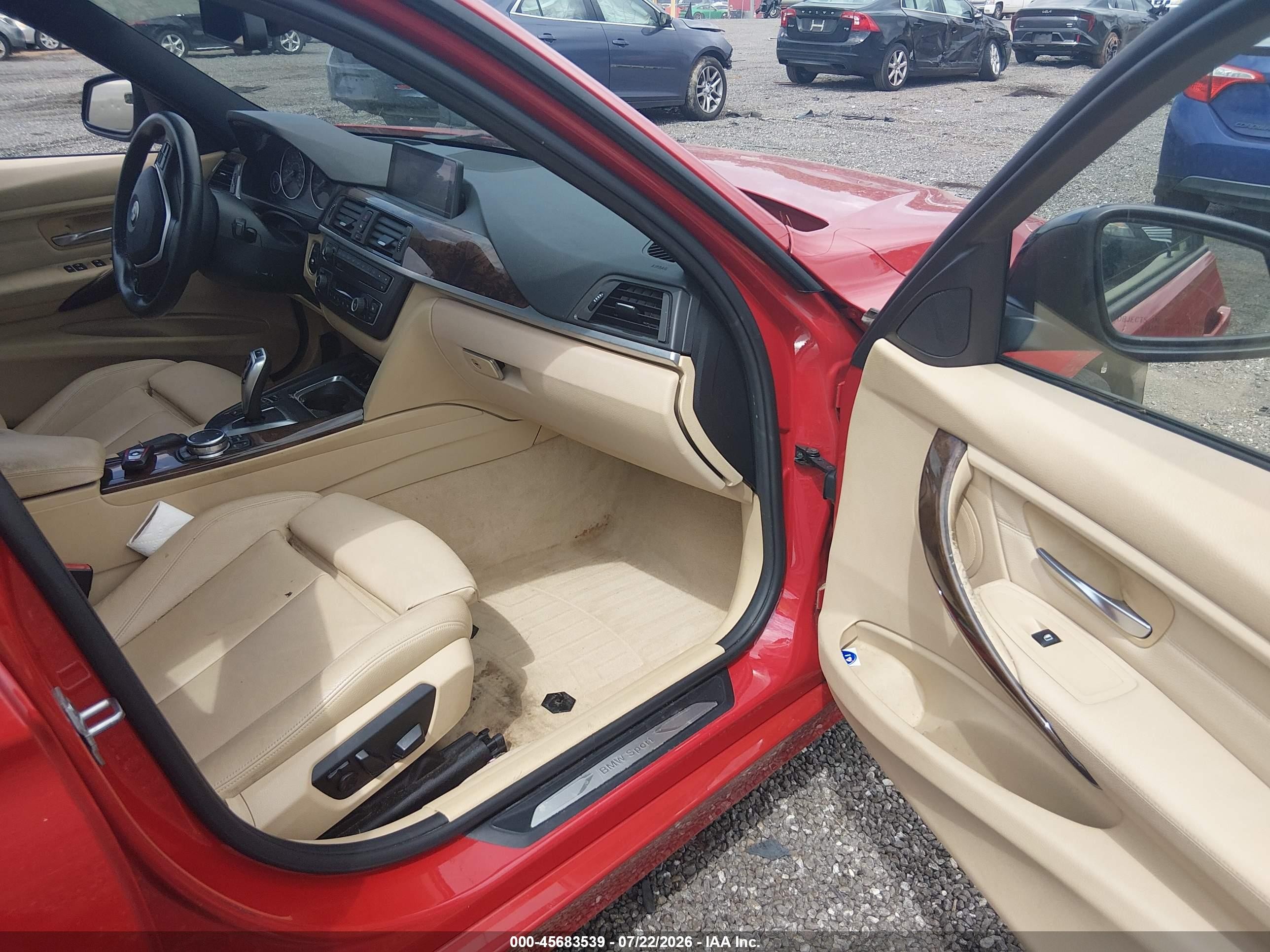 2015 Bmw 328i Xdrive Red vin: WBA3B3C56FJ984514