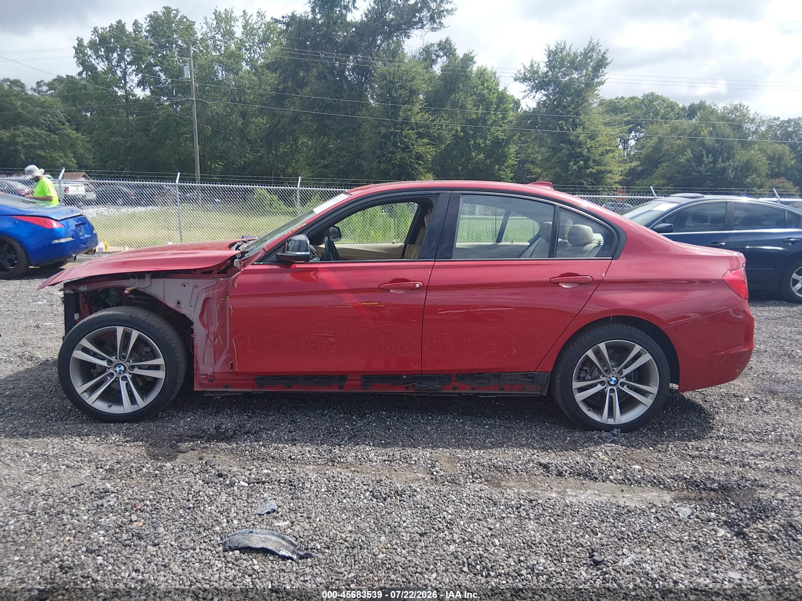 2015 Bmw 328i Xdrive Red vin: WBA3B3C56FJ984514
