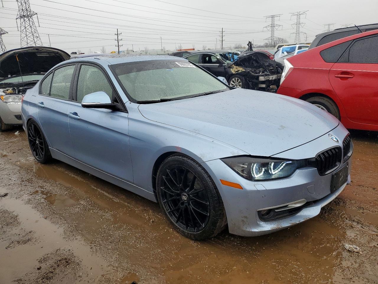 2013 Bmw 328 Xi Blue vin: WBA3B3C57DF532314