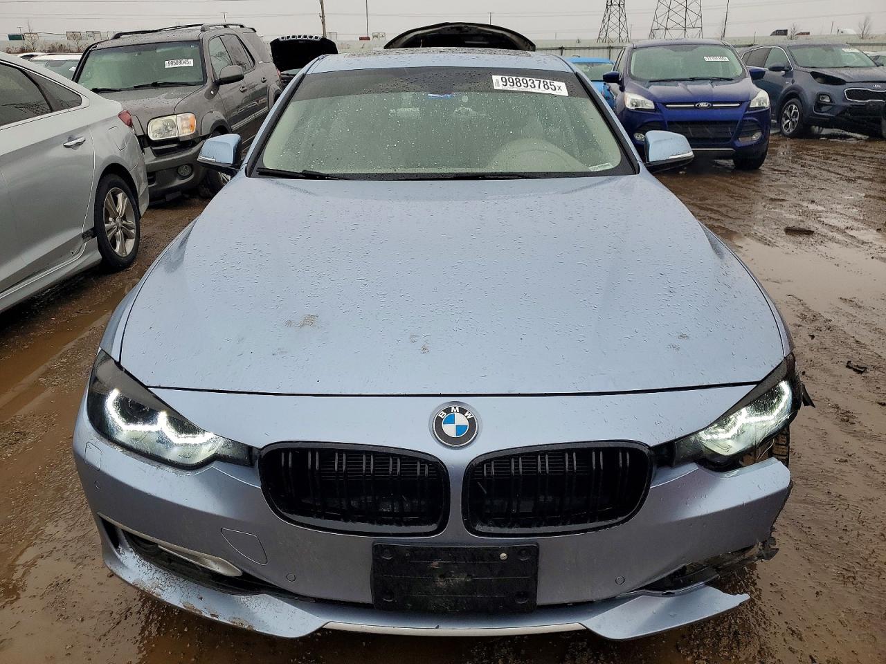 2013 Bmw 328 Xi Blue vin: WBA3B3C57DF532314