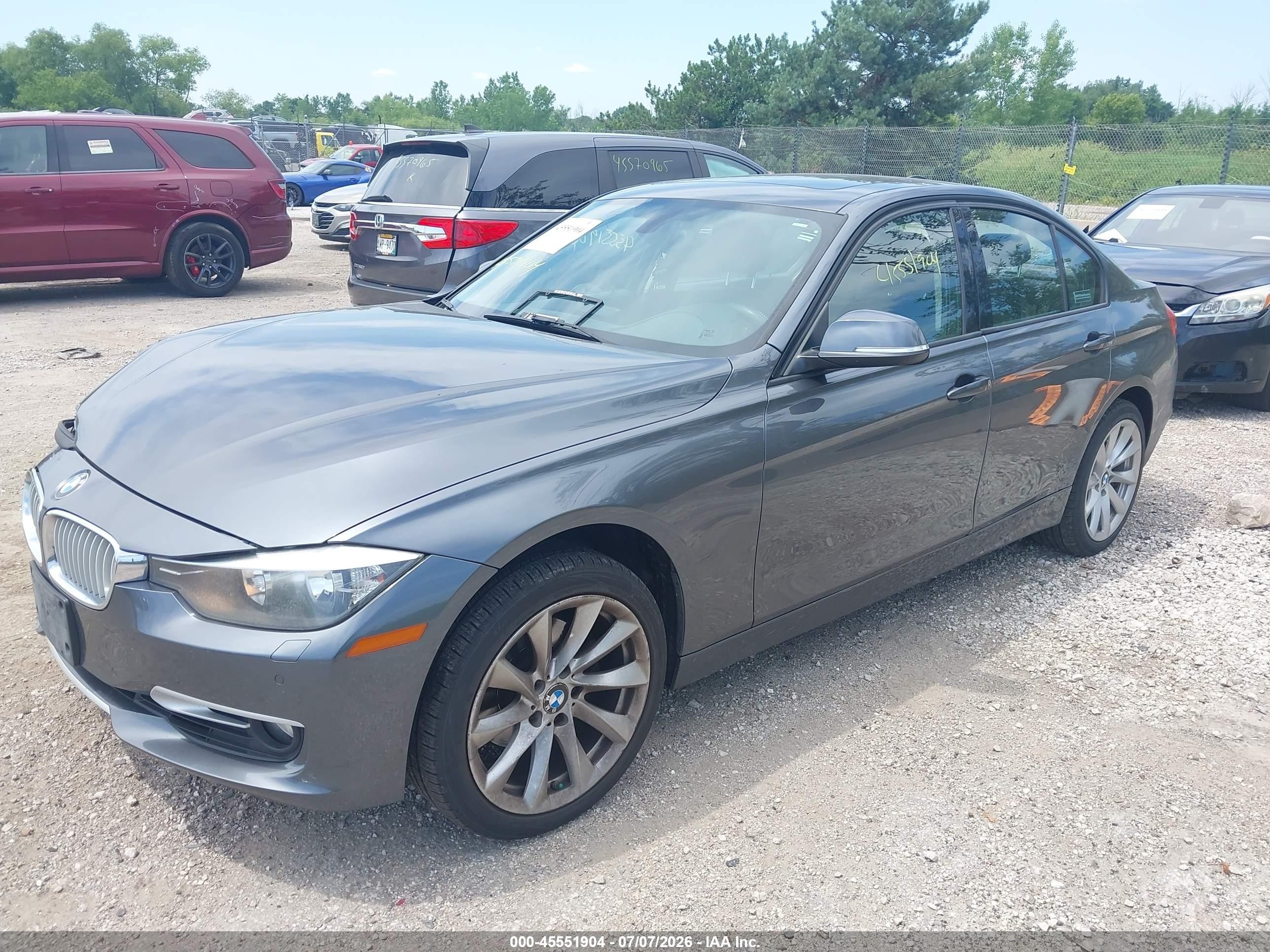2013 Bmw 328i Xdrive Gray vin: WBA3B3C57DF542129