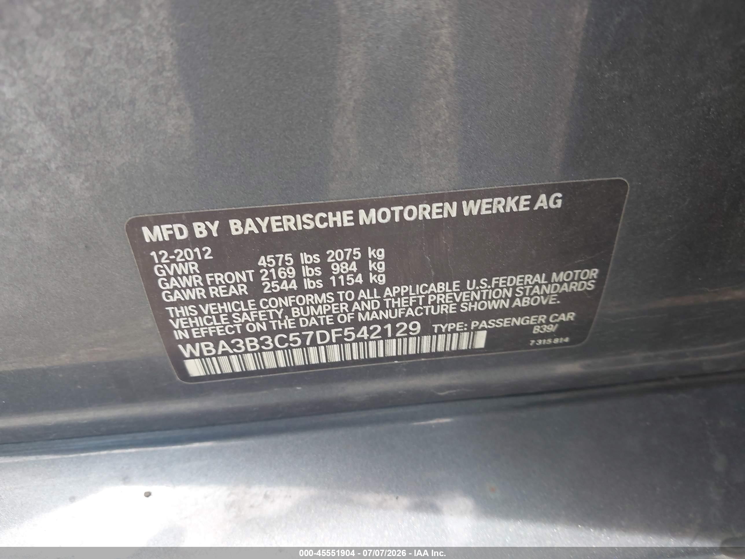 2013 Bmw 328i Xdrive Gray vin: WBA3B3C57DF542129