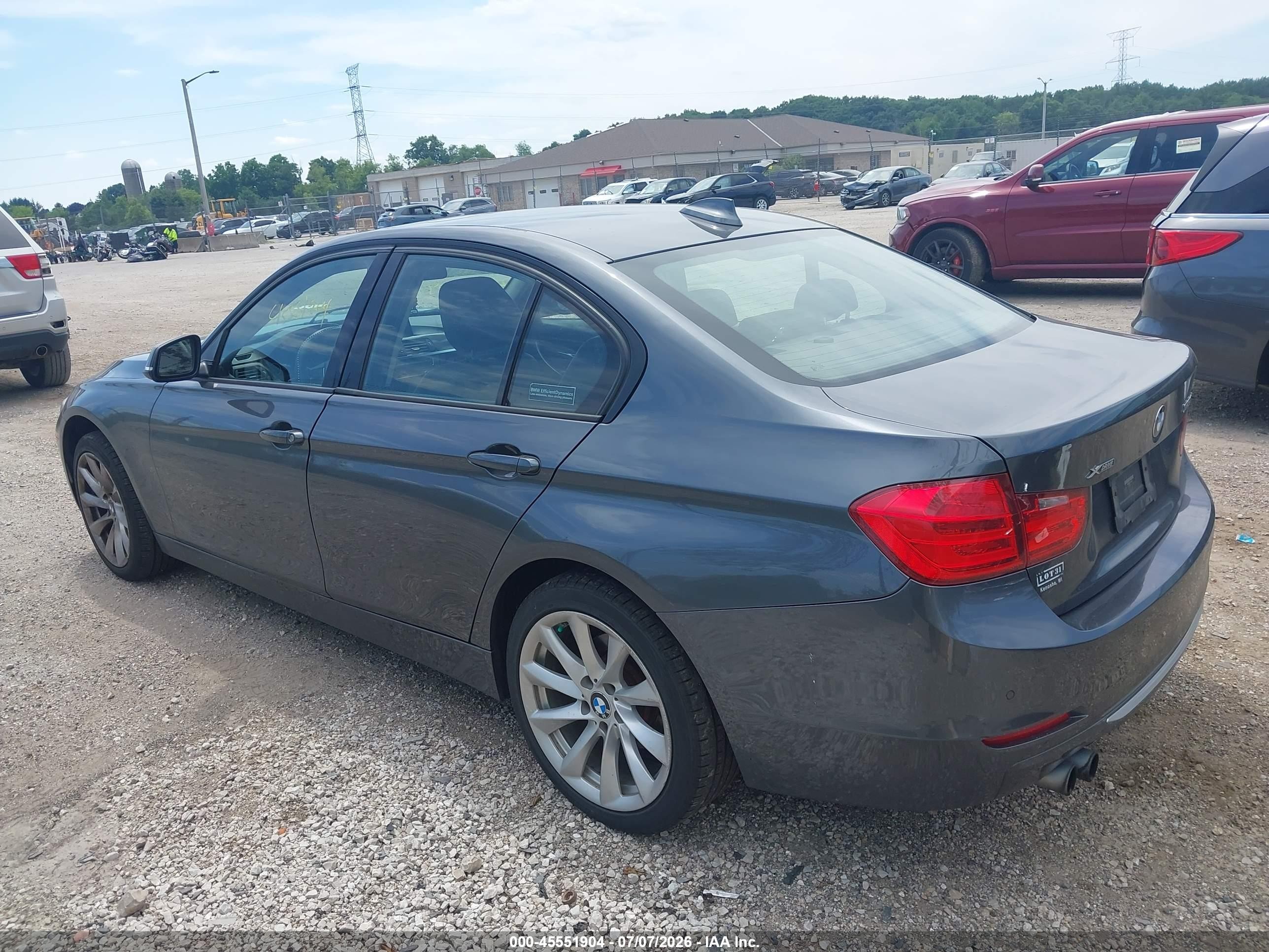 2013 Bmw 328i Xdrive Gray vin: WBA3B3C57DF542129
