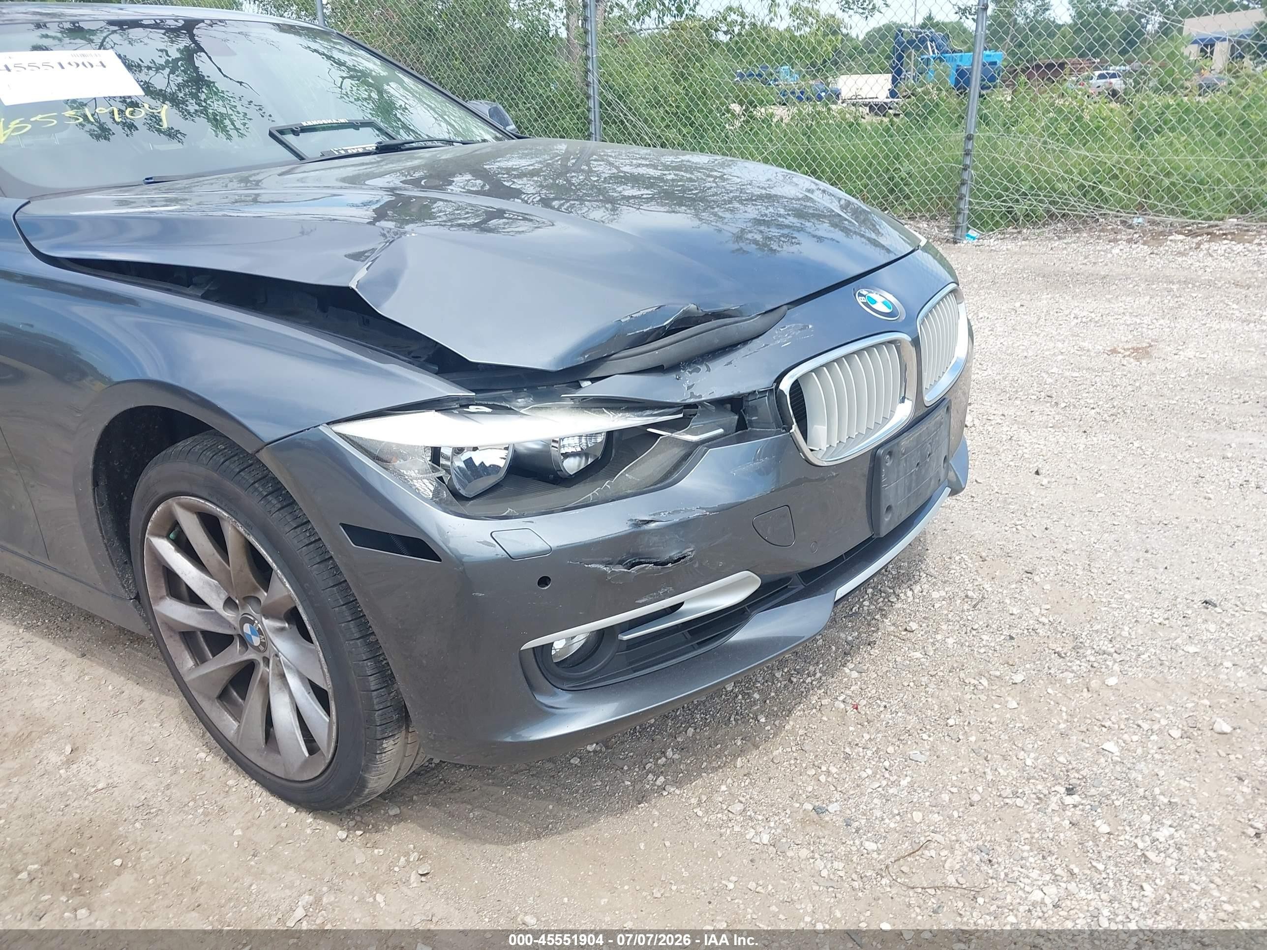 2013 Bmw 328i Xdrive Gray vin: WBA3B3C57DF542129