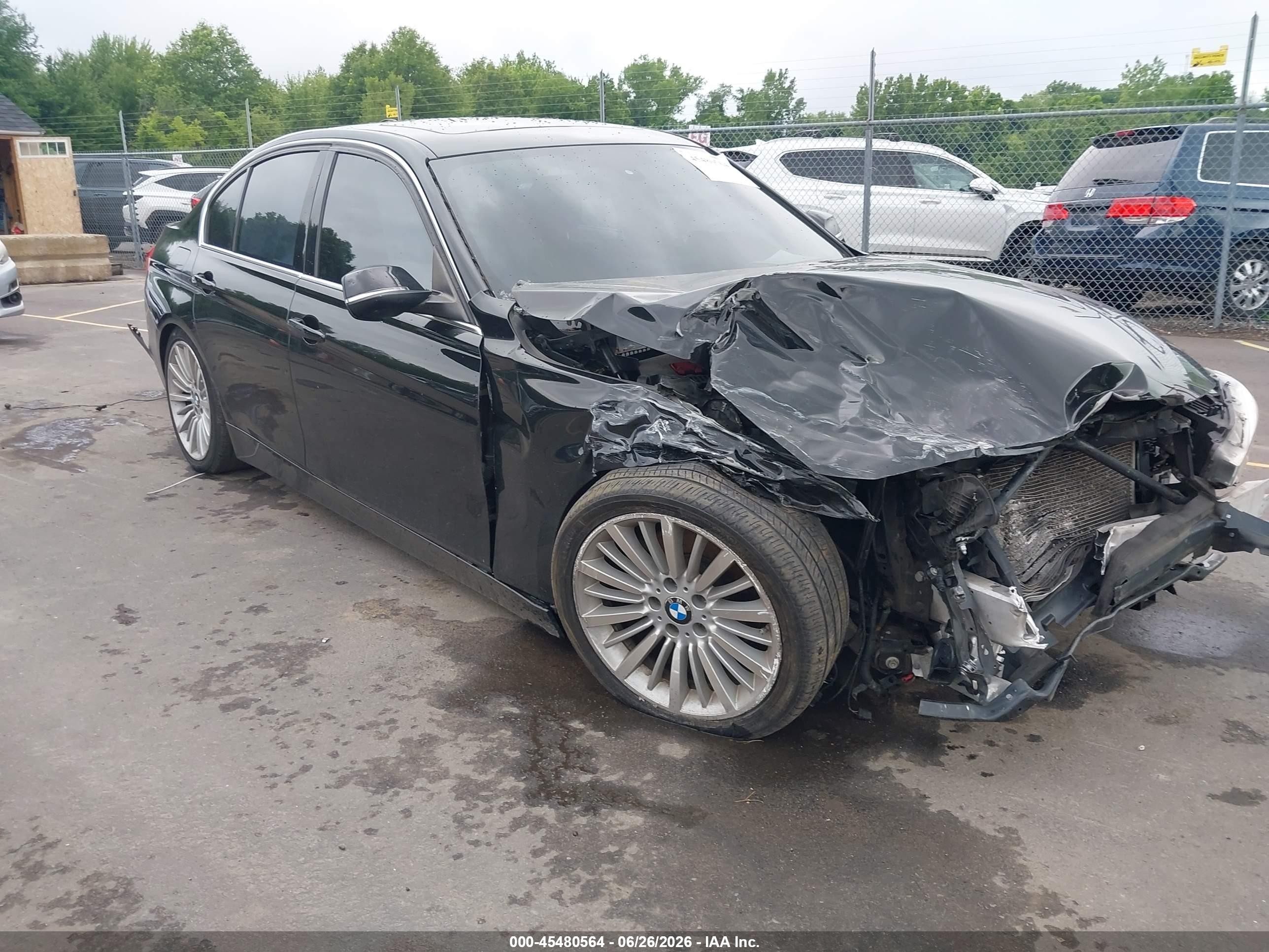 2013 Bmw 328i Xdrive Black vin: WBA3B3C58DF534041