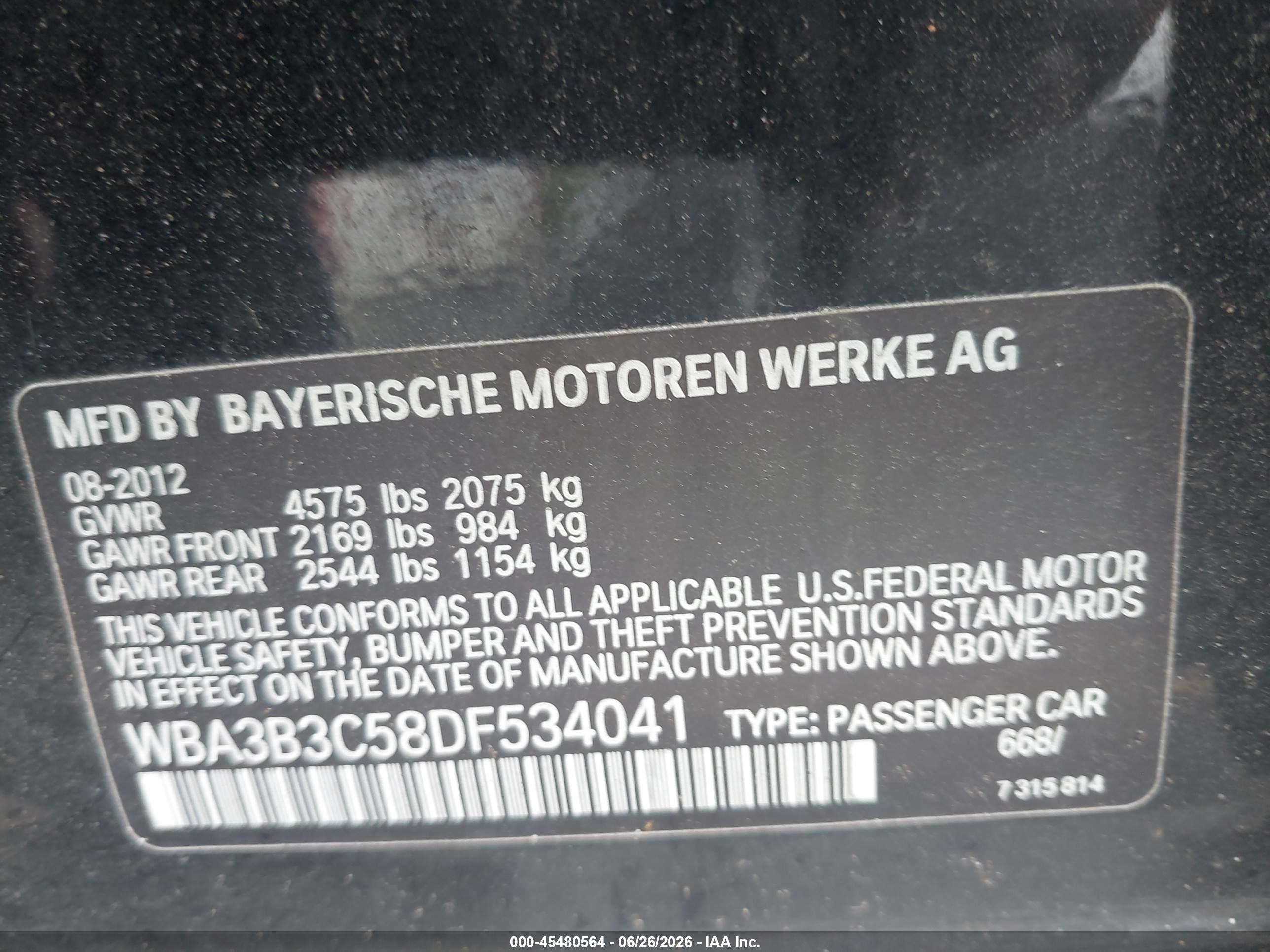 2013 Bmw 328i Xdrive Black vin: WBA3B3C58DF534041