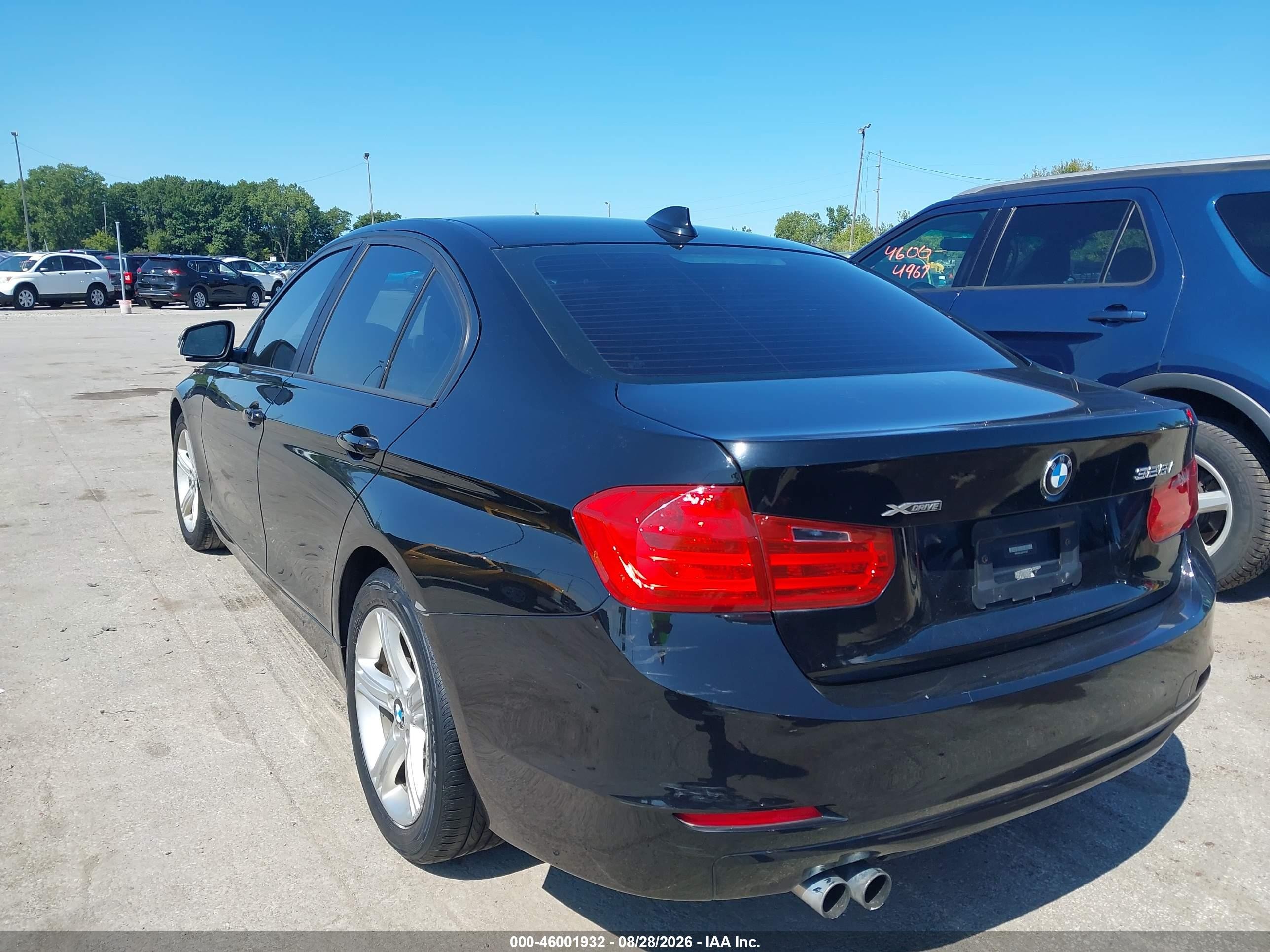 2013 Bmw 328i Xdrive Black vin: WBA3B3C58DF541667