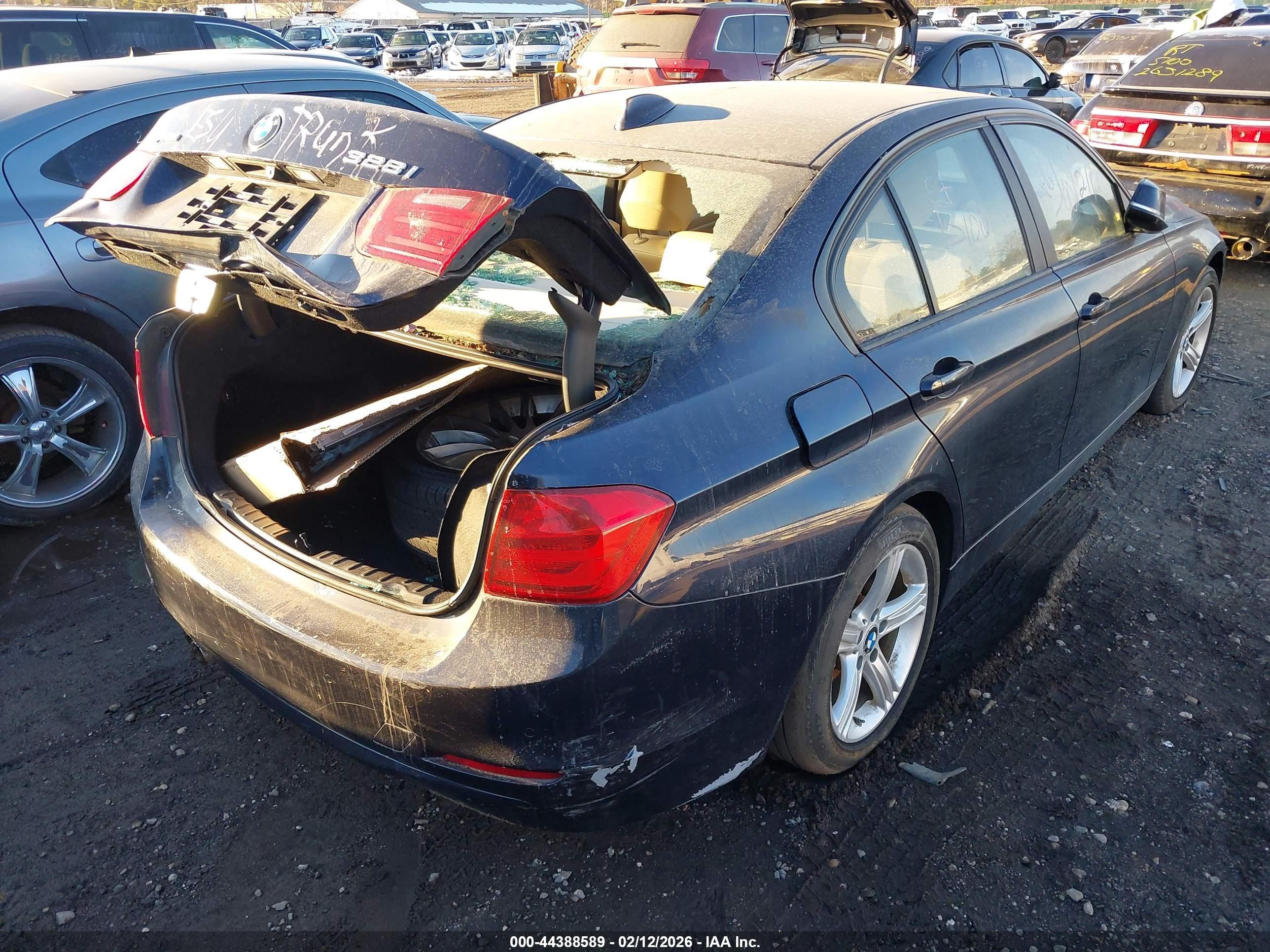 2013 Bmw 328i Xdrive Black vin: WBA3B3C58DJ810165