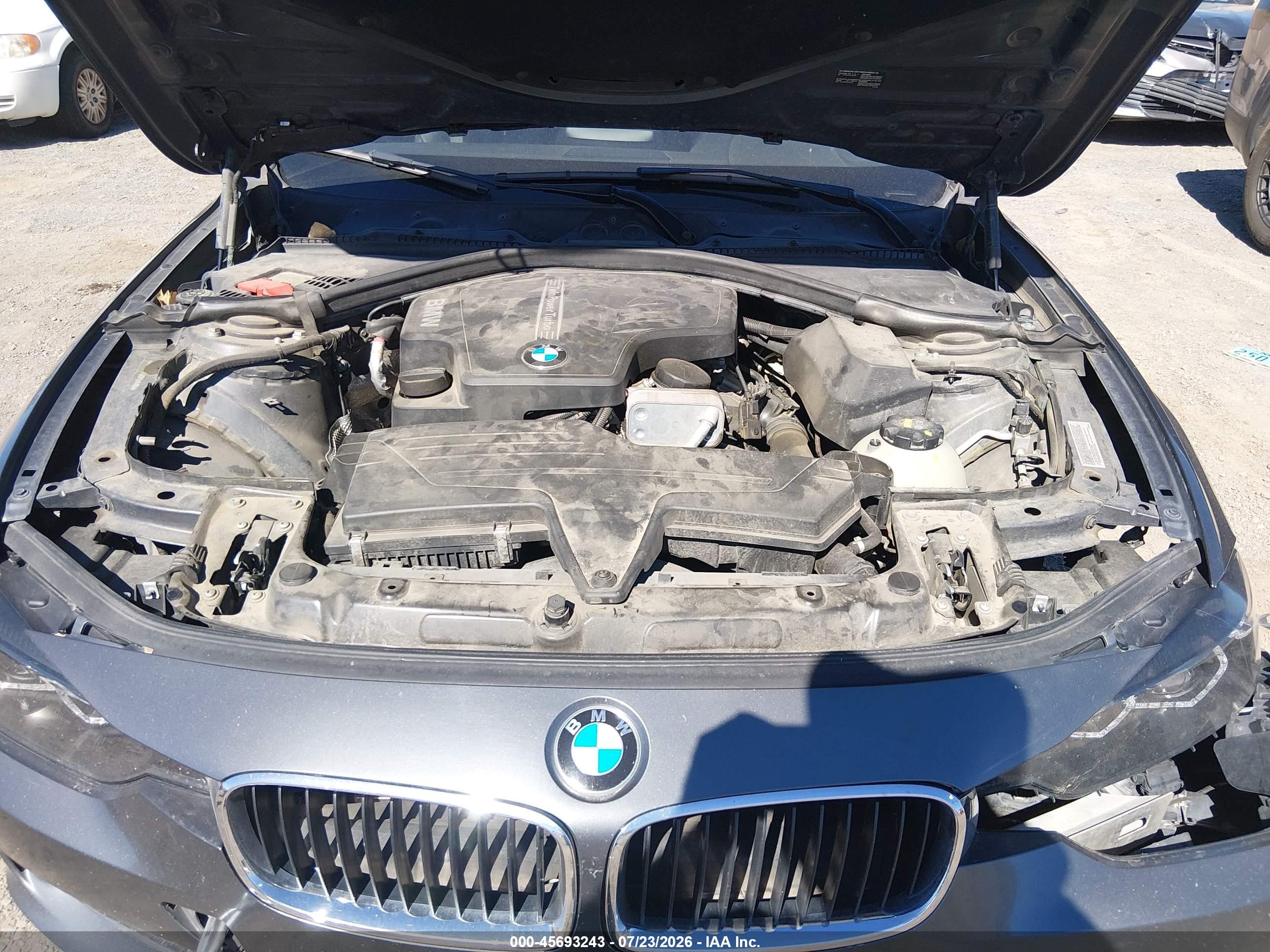 2014 Bmw 328i Xdrive Gray vin: WBA3B3C58EF545185