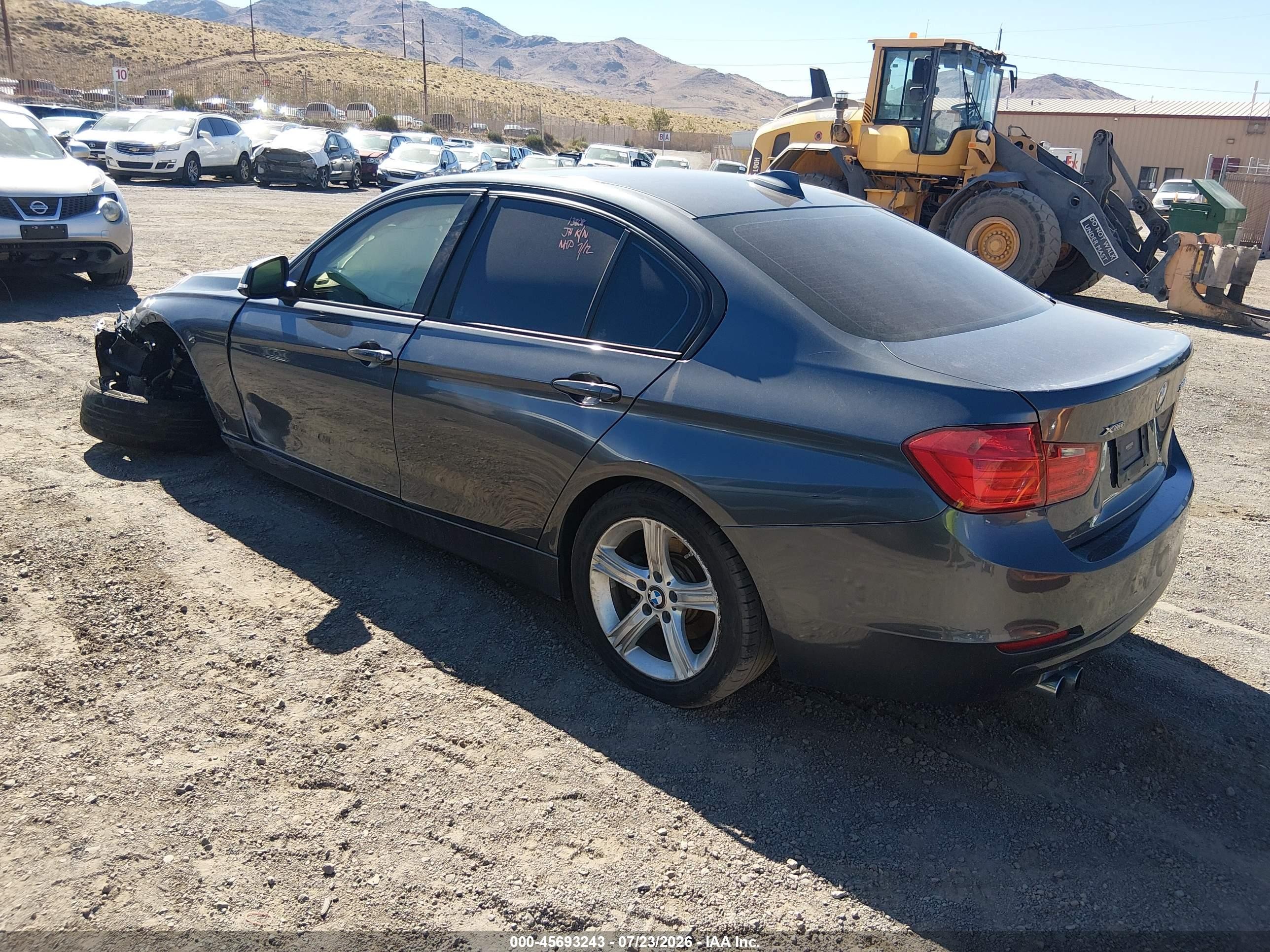 2014 Bmw 328i Xdrive Gray vin: WBA3B3C58EF545185